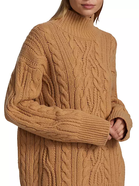 Women's Oversized Cable-Knit Sweater