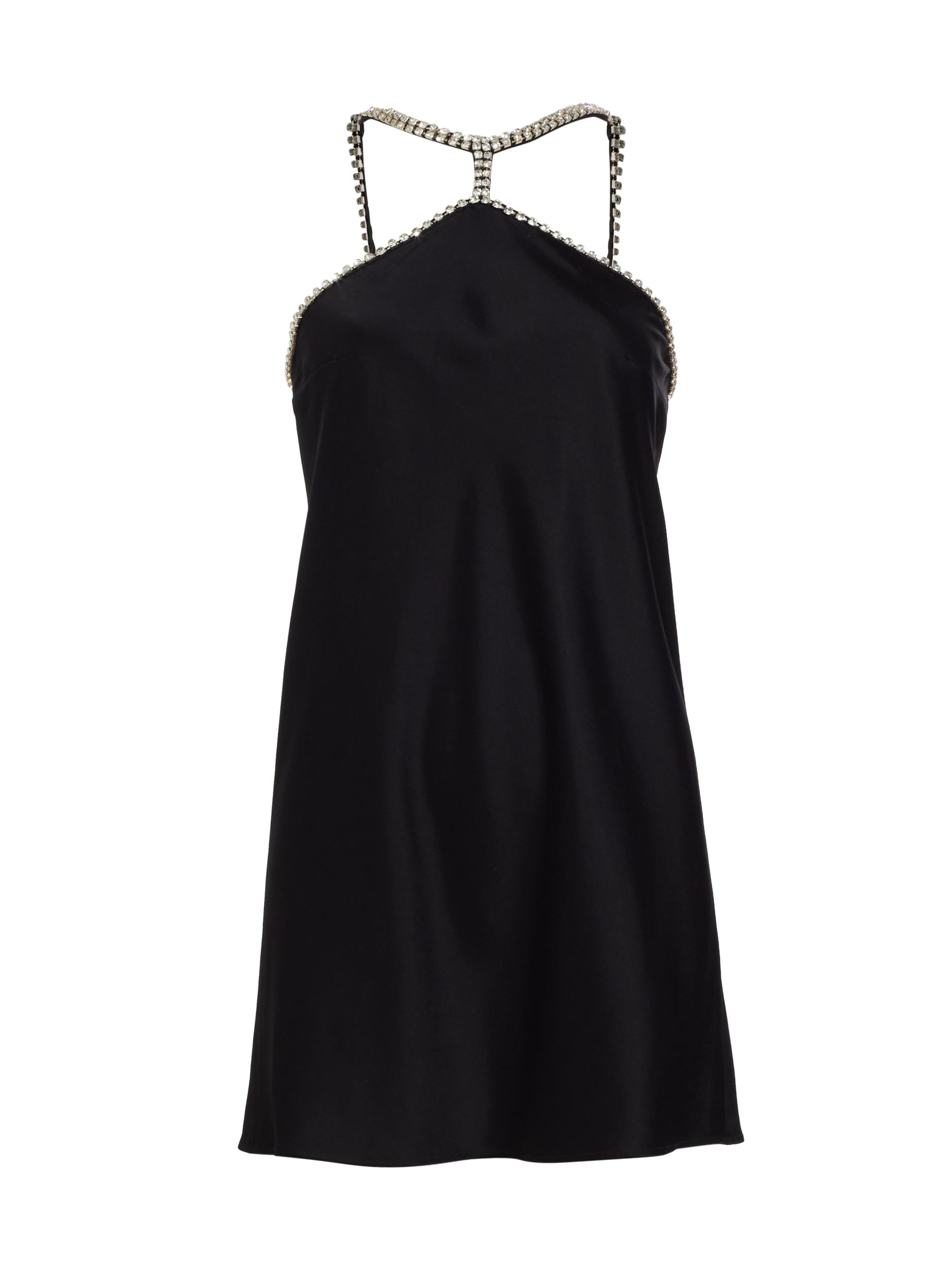 Dannijo Women's Embellished Satin Halter Dress - Black