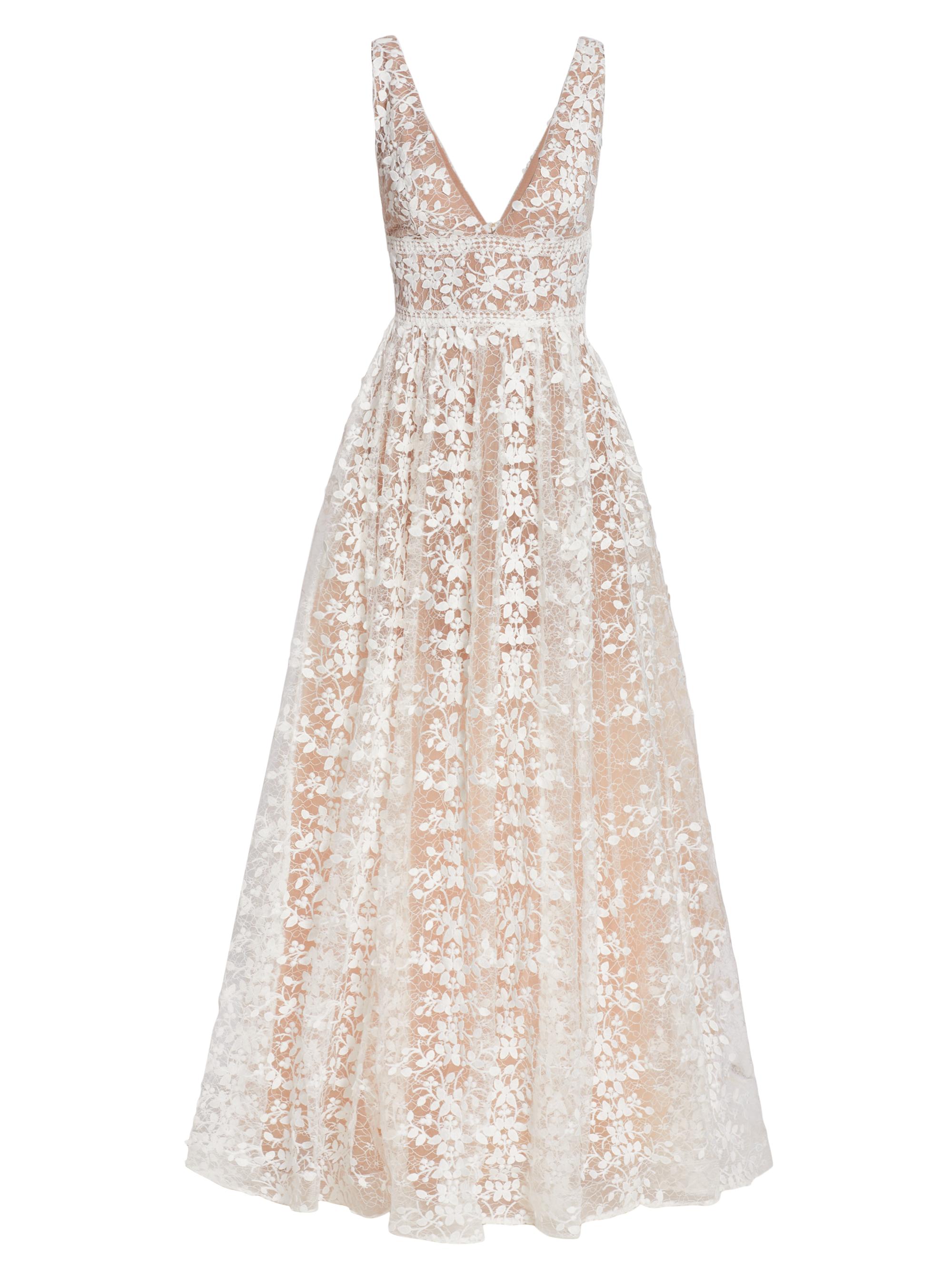 Bronx and Banco Women's Megan Lace Maxi Dress - White