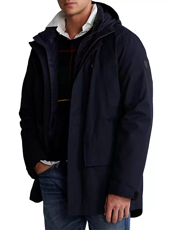 Shop Polo Ralph Lauren 3-In-1 Active Hooded Parka | Saks Shop Polo Ralph Lauren 3-In-1 Active Hooded Parka | Saks