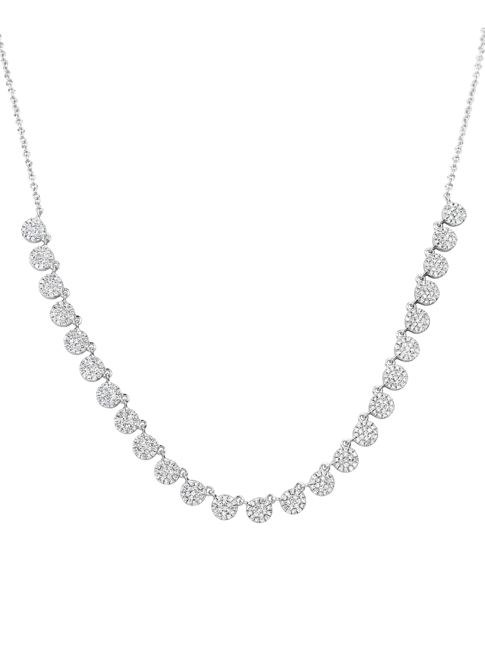 Meira T Women's 14K White Gold & 0.95 TCW Diamond Disc Necklace - White Gold
