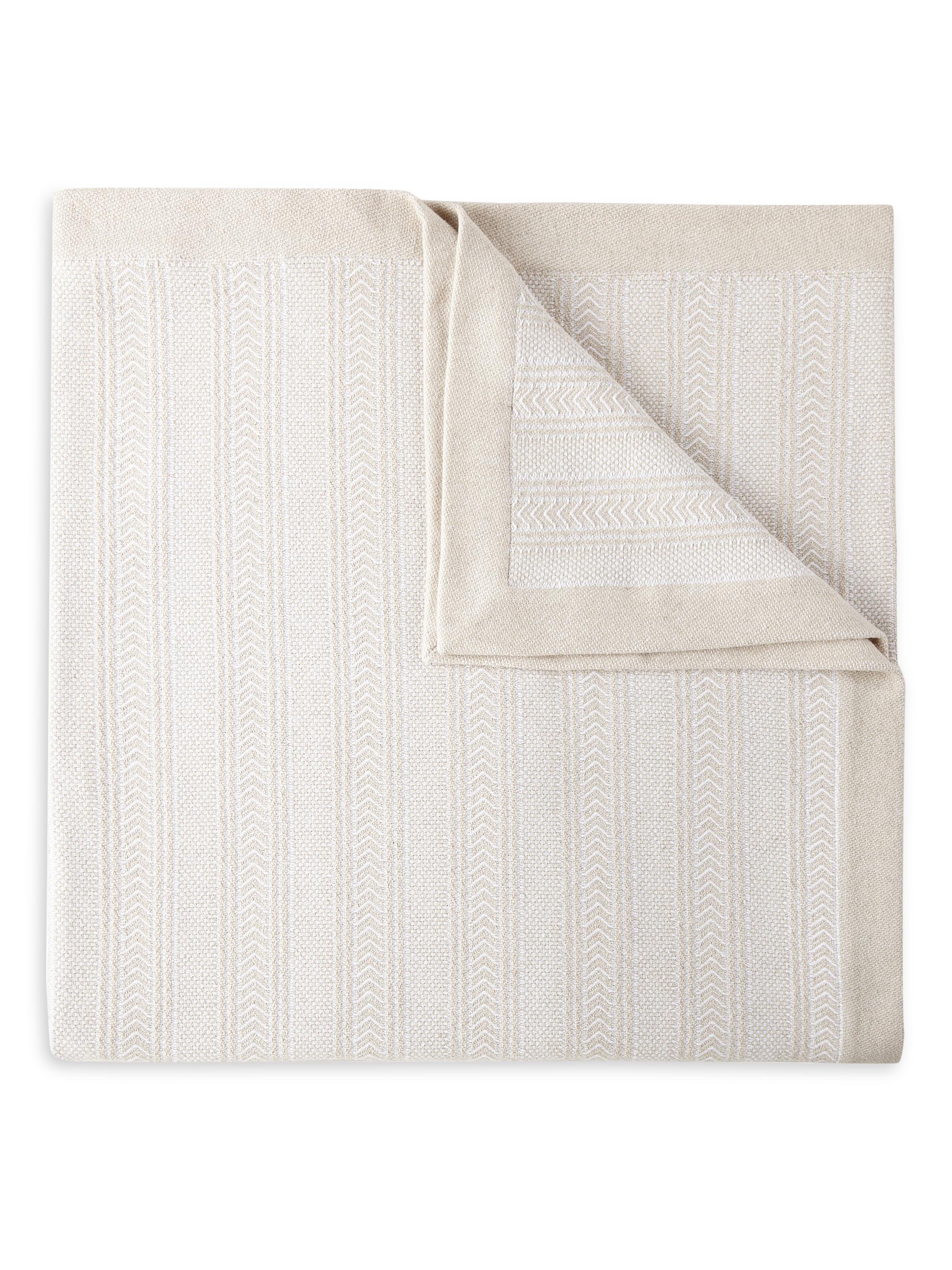 Peacock Alley Terrace Cotton & Linen Throw - Linen