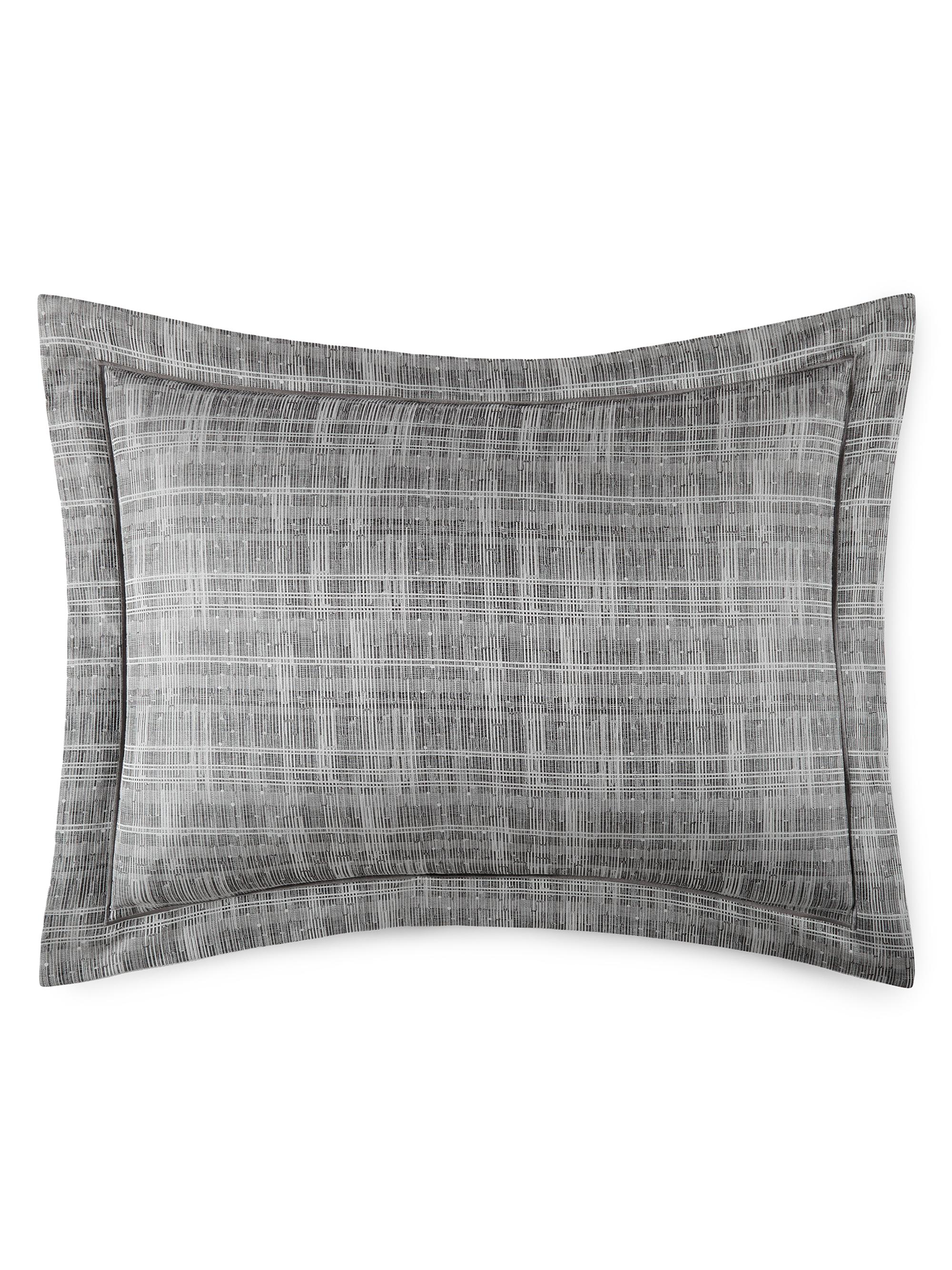 Peacock Alley Biagio Jacquard Sham - Charcoal King