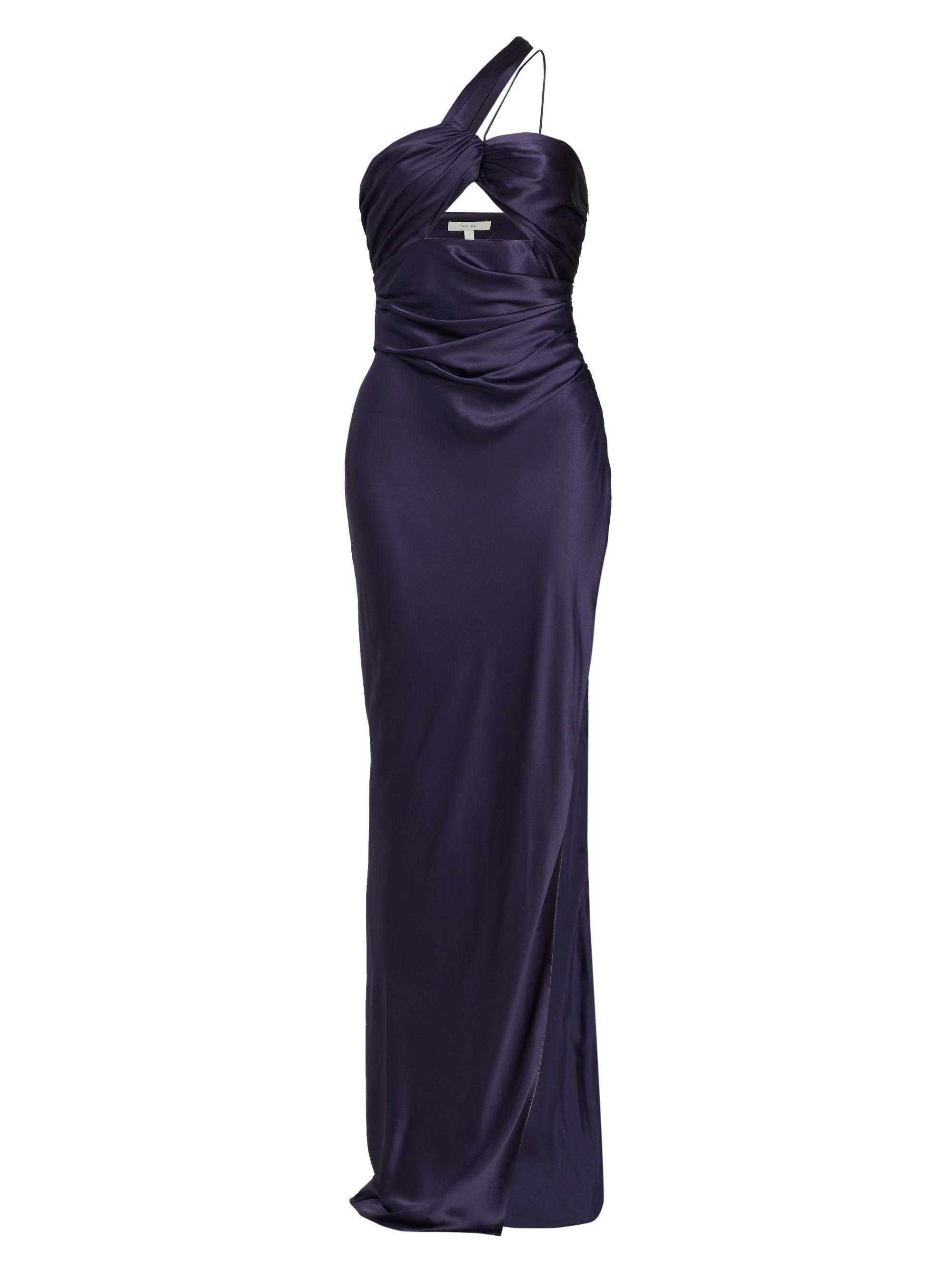 The Sei Women's Silk One-Shoulder Cut-Out Gown - Fig