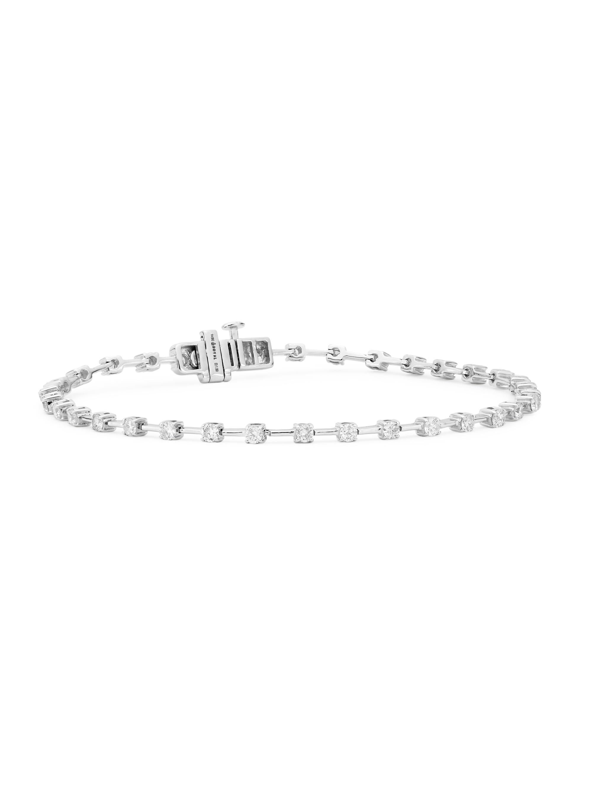 Saks Fifth Avenue Collection Women's 14K White Gold & 1.5 TCW Diamond Bracelet - White Gold