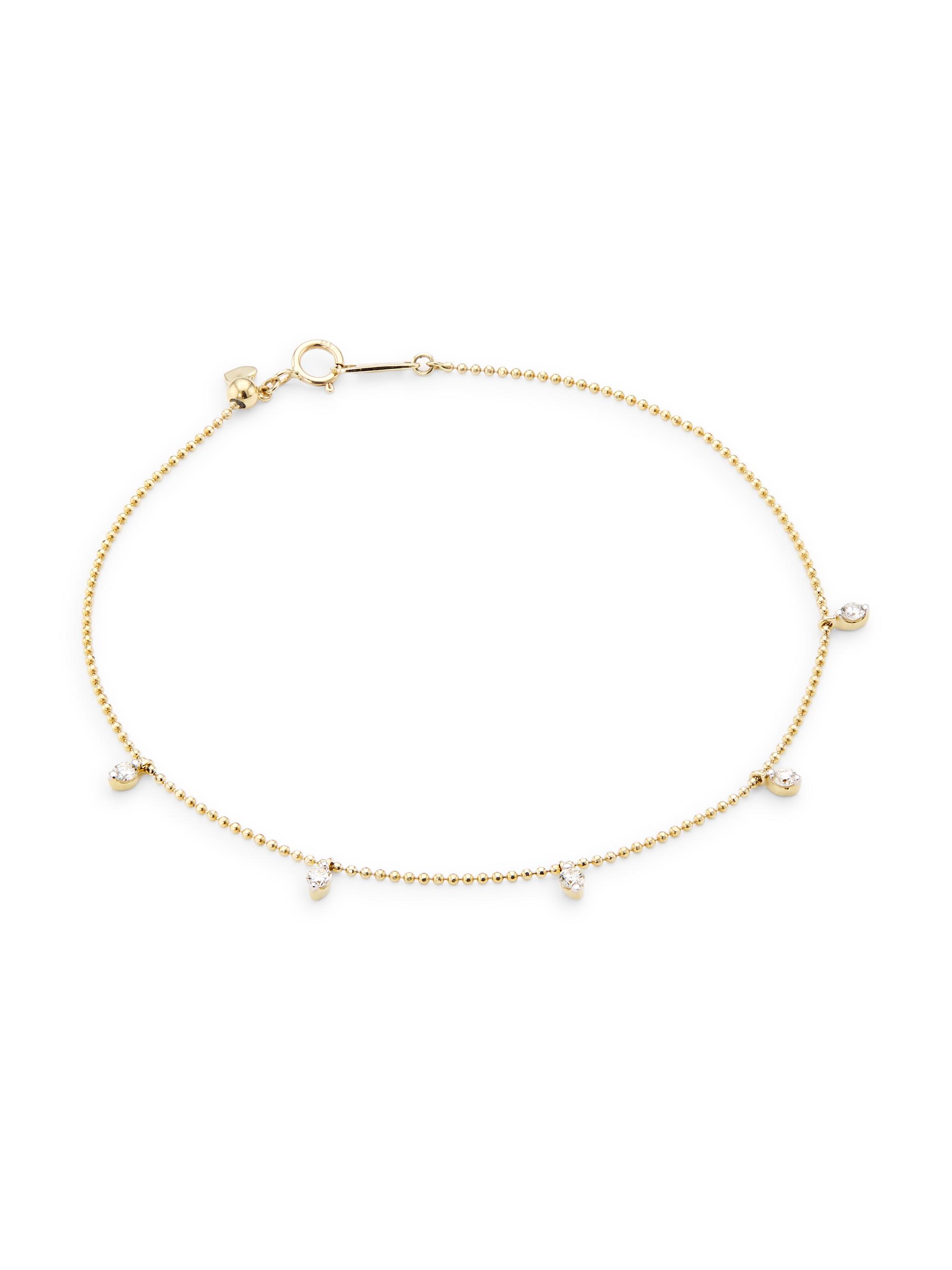 Saks Fifth Avenue Collection Women's 14K Yellow Gold & 0.20 TCW Diamond Bracelet - Yellow Gold