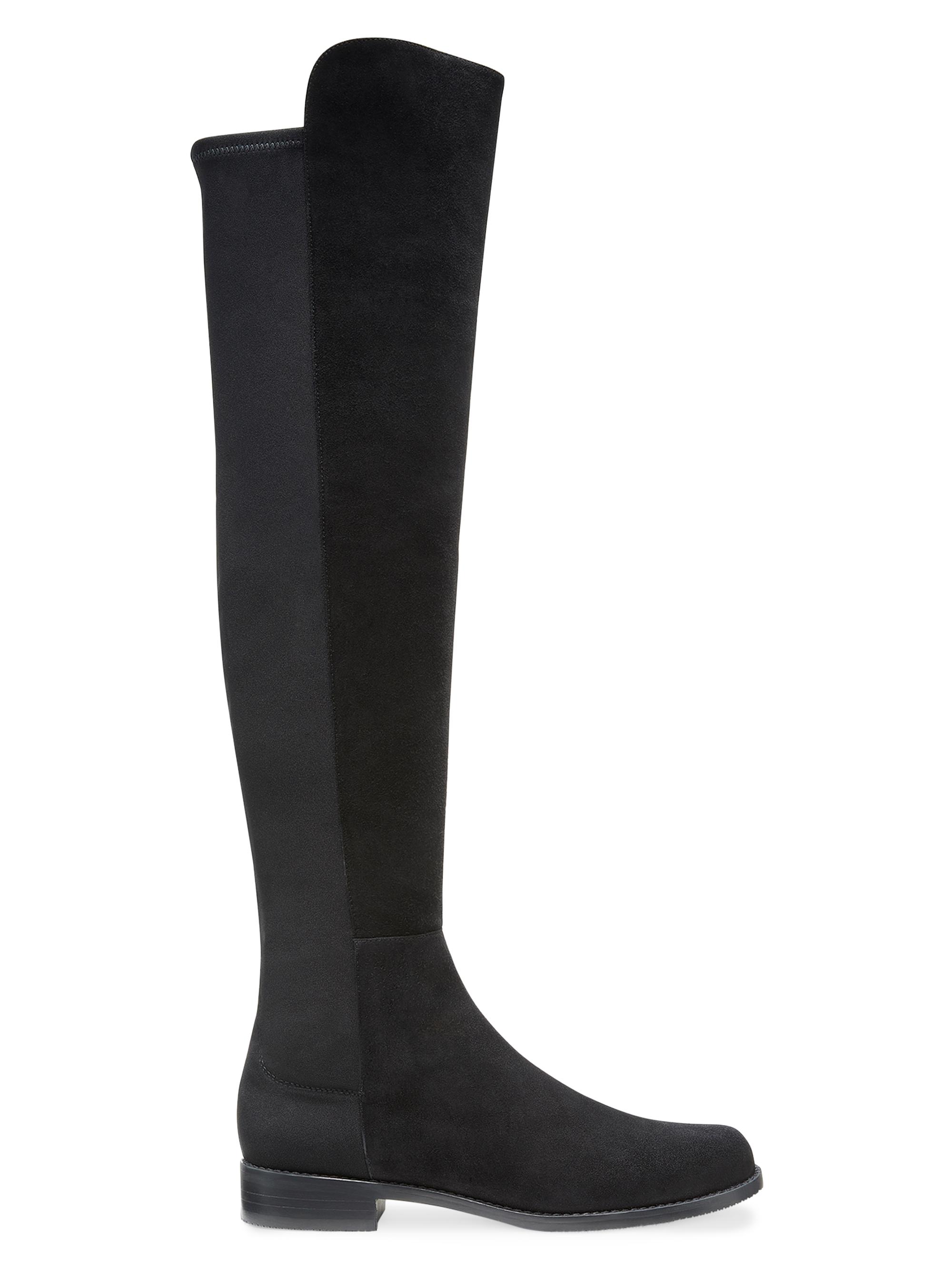 Stuart Weitzman Women's 5050 20MM Suede Over-The-Knee Boots - Black