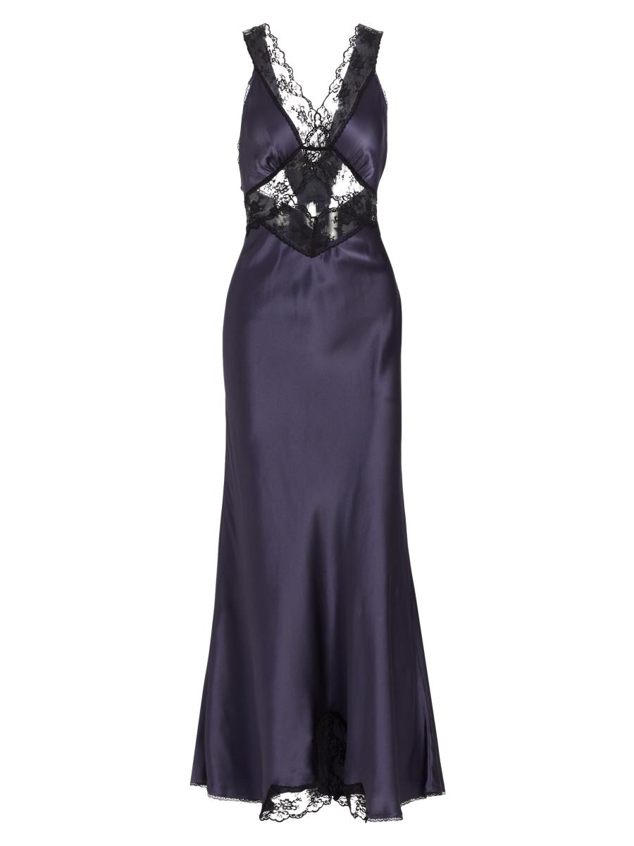 black lace dress midi length Zion Lace Dress, Black / S main image 0