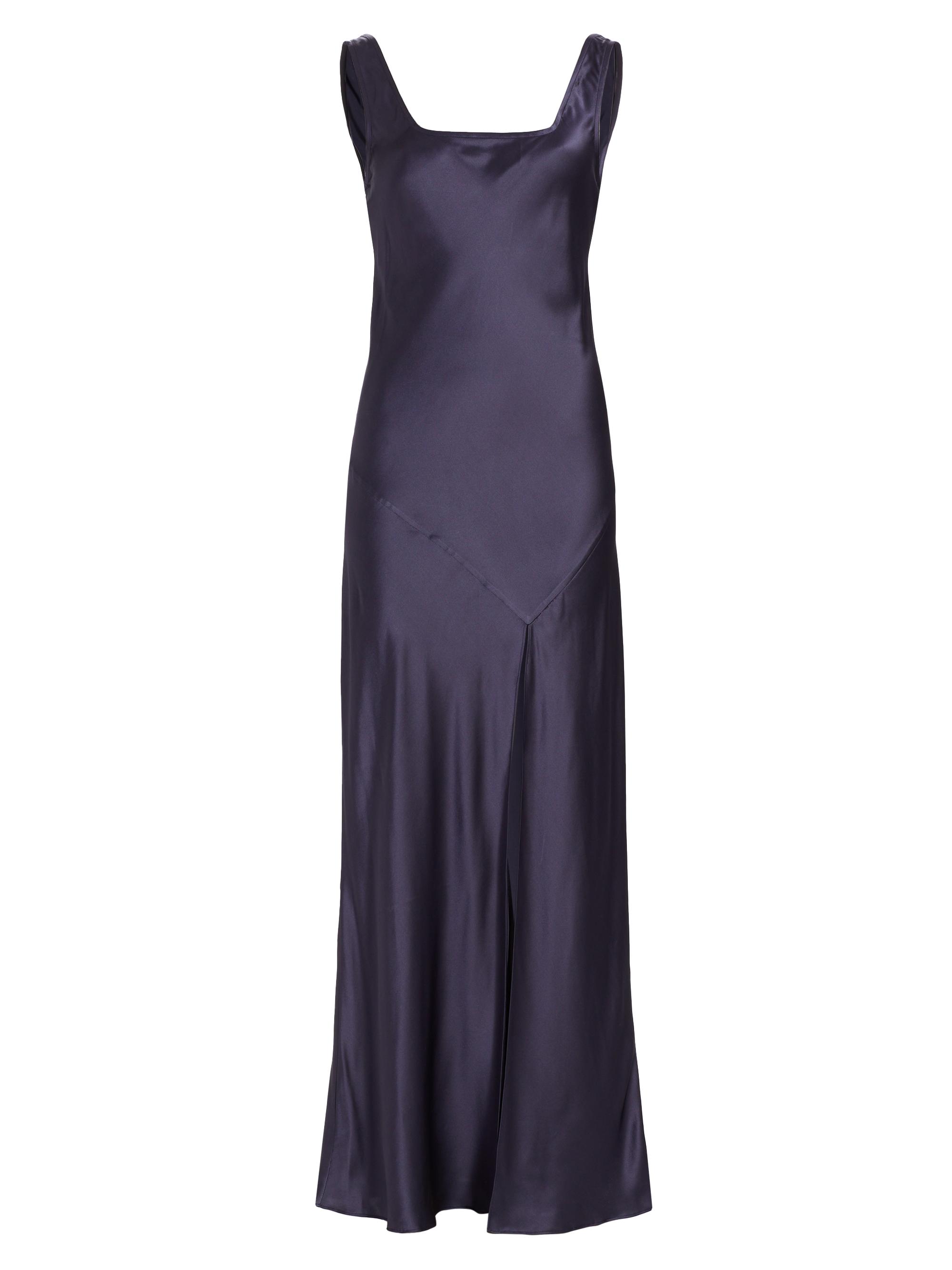 SIR. Women's Esme Silk Bias Maxi Dress - Navy