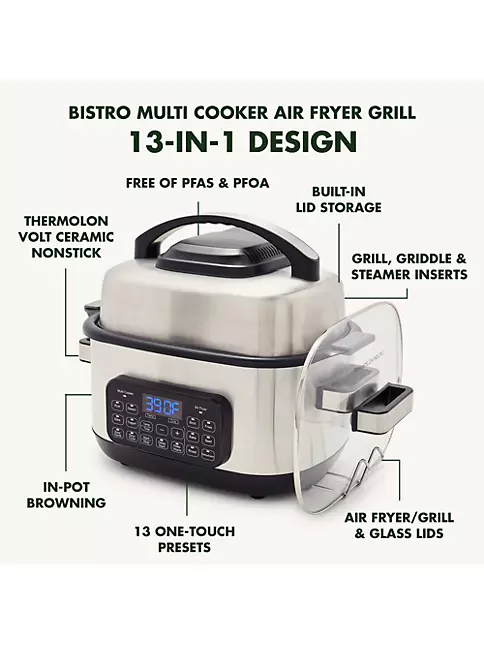 GreenPan Bistro 13-in-1 Multi Cooker Air Fryer Grill