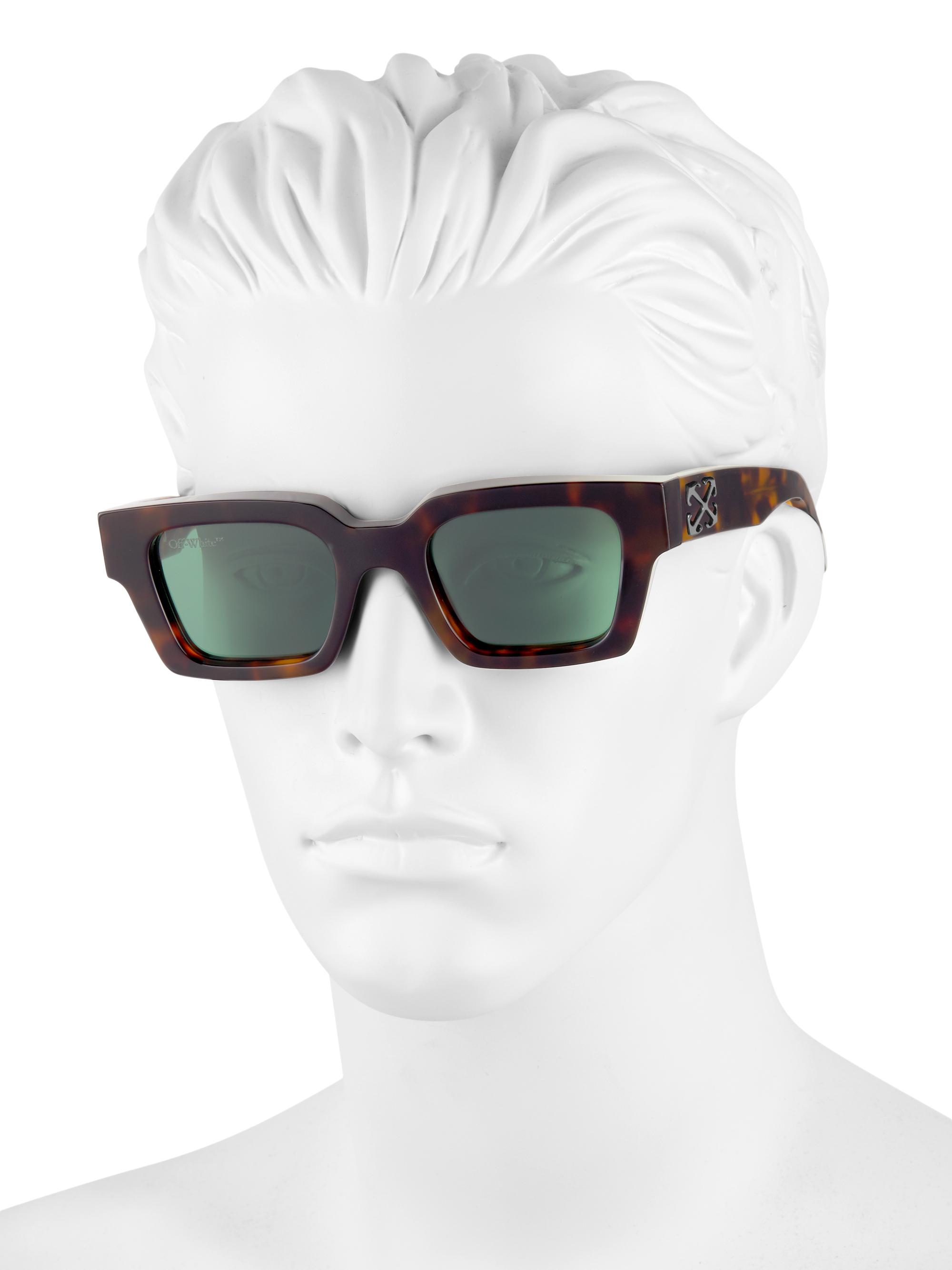 Off-White Virgil 50MM Rectangular Sunglasses | Saks Fifth Avenue