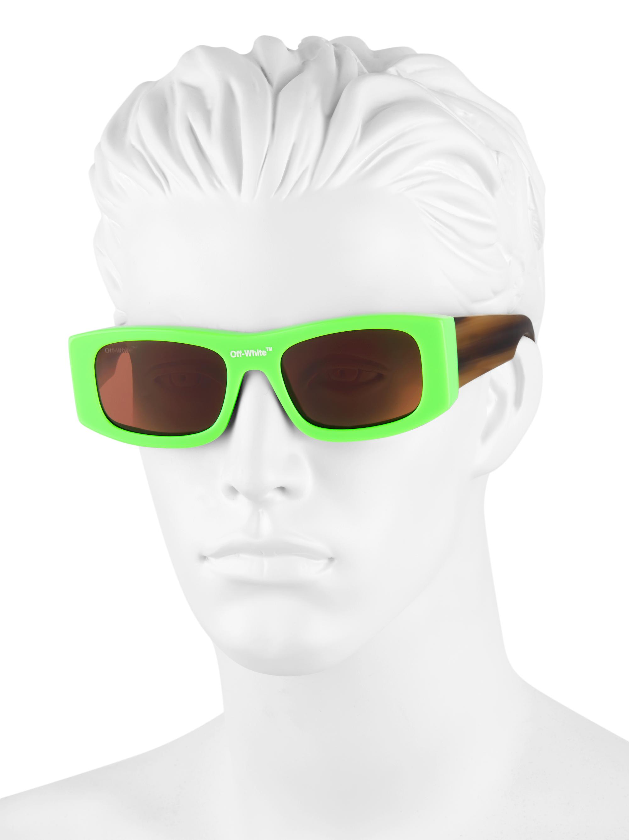 Off-White Lucio 54MM Square Acetate Rectangular Sunglasses  display picture 1