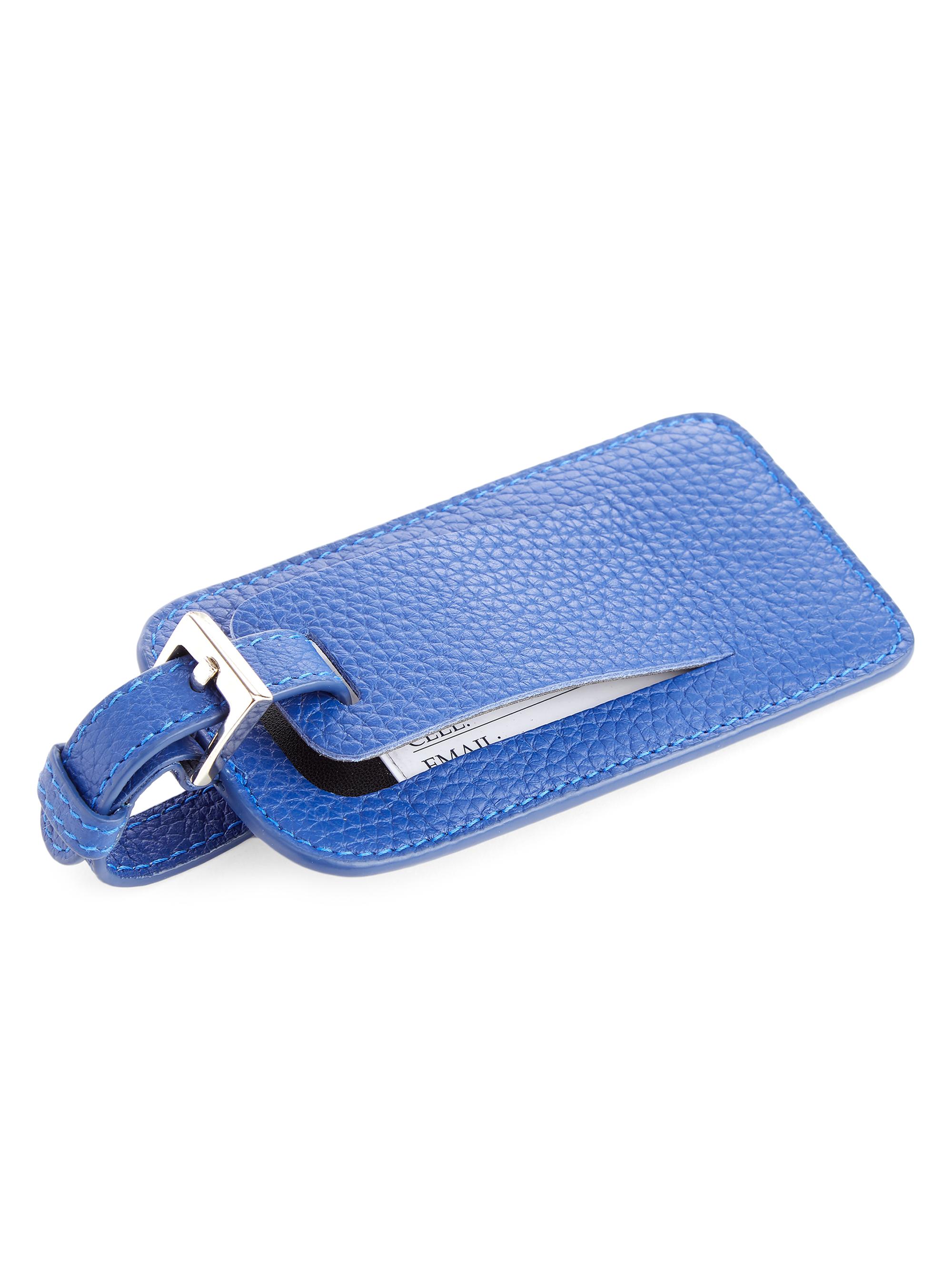 Royce New York Signature Luggage Tag - Cobalt | Thumbnail 3