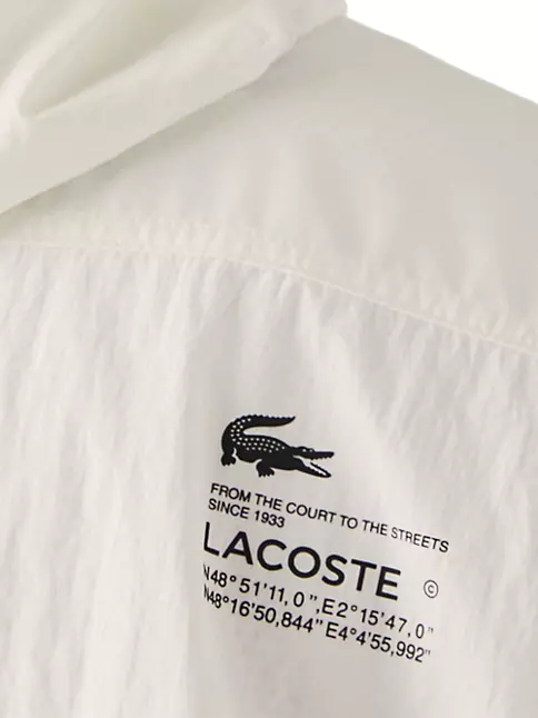 Lacoste, Jackets & Coats, Unisex Lacoste Live Monogram Patterned Pullover  Windbreaker Large Brand New