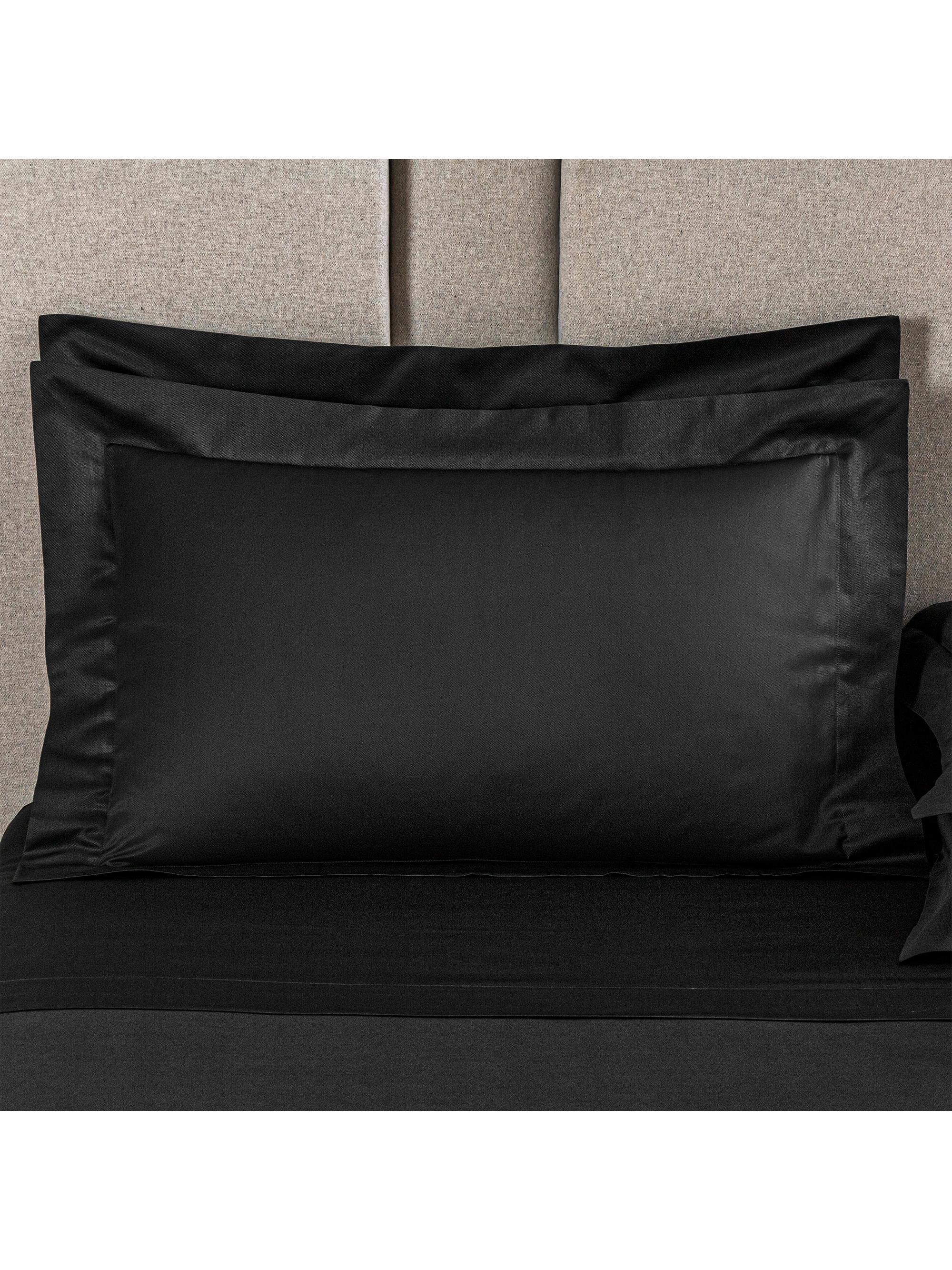 Frette Across Cotton Sham - Storm Grey Standard