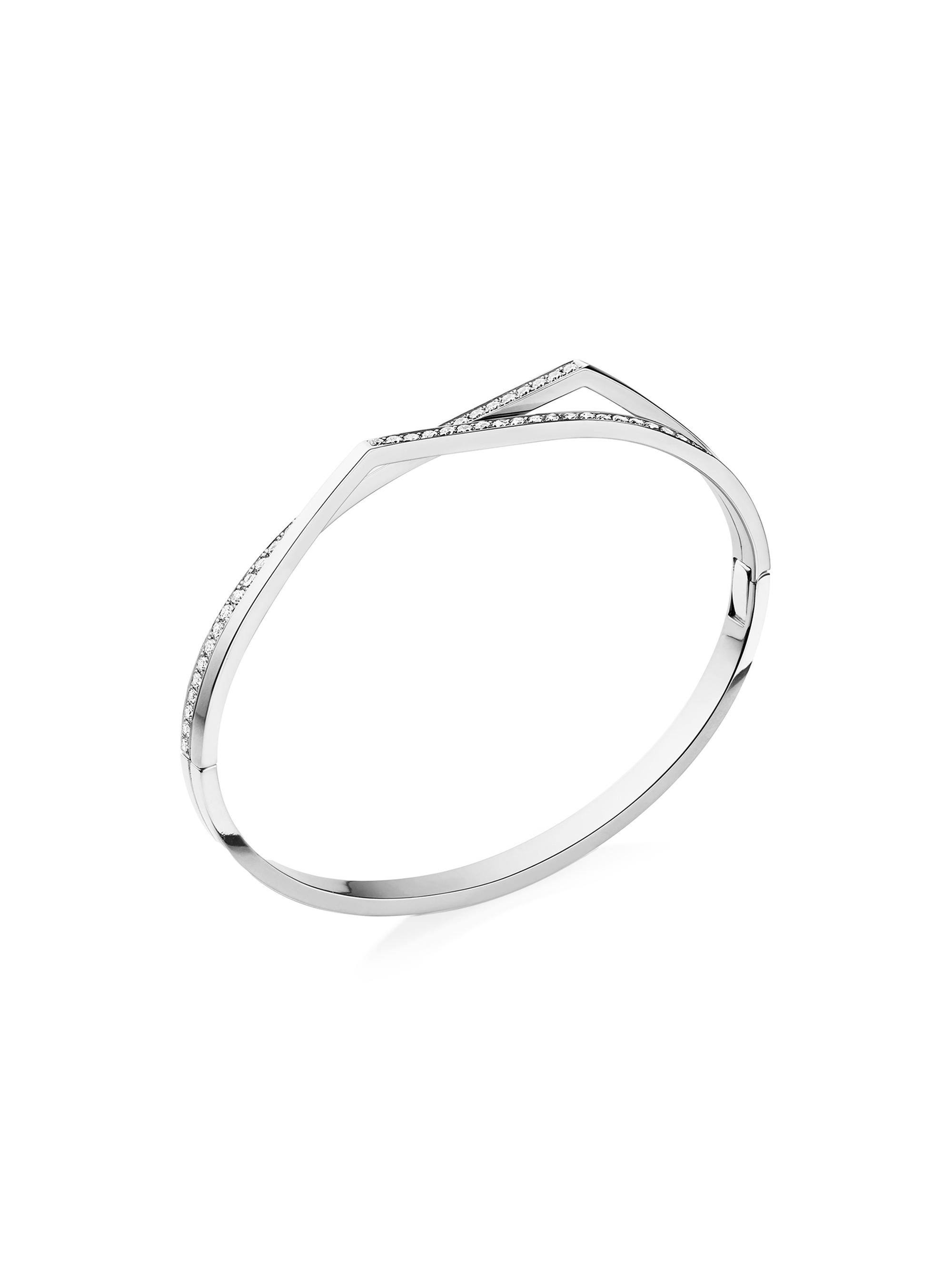 Repossi Women's Antifer 18K White Gold & Diamond Bracelet - White Gold