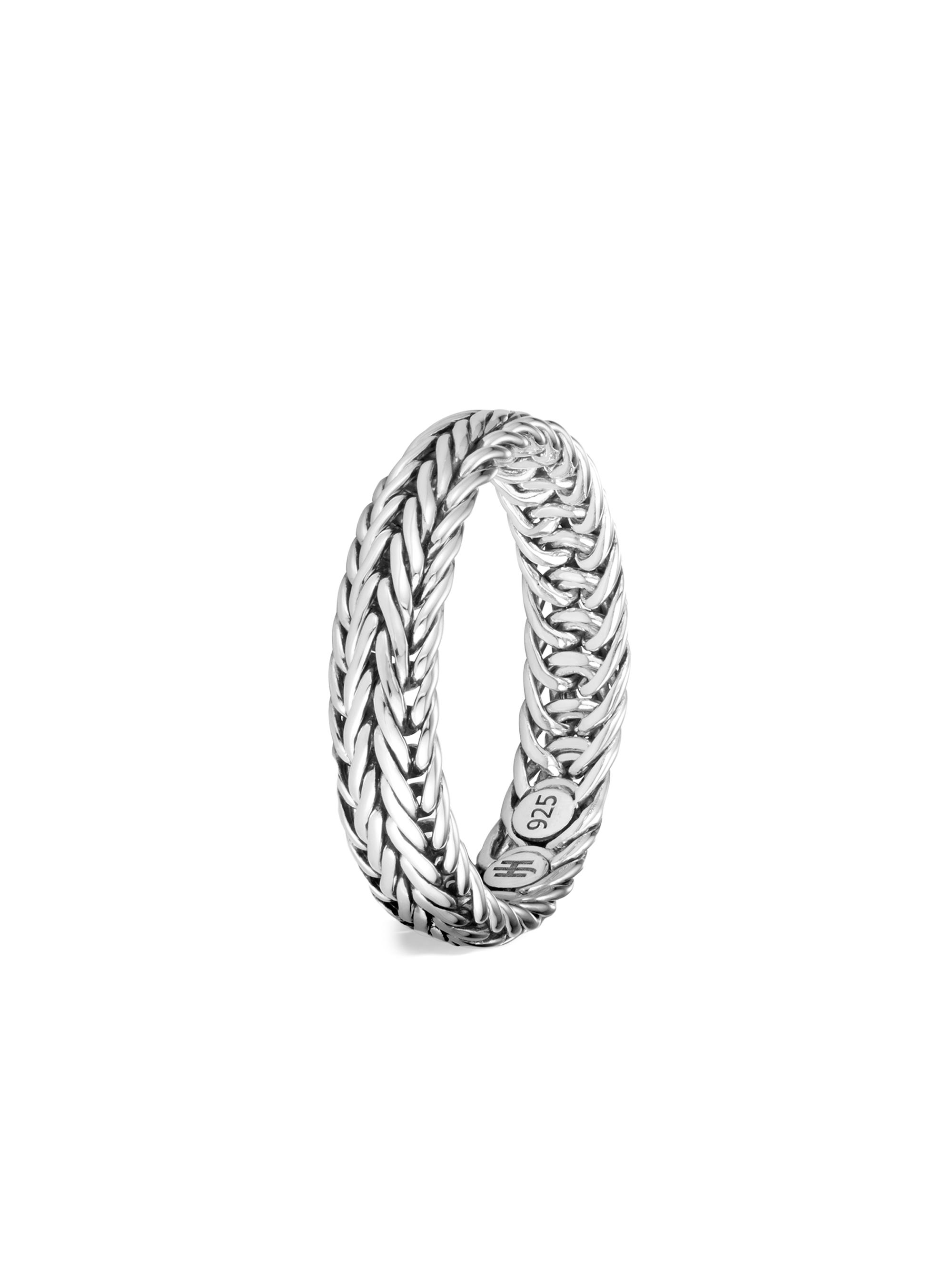 John Hardy Women's Kami Sterling Silver Chain Ring - Silver