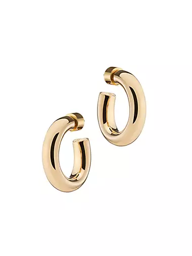 Samira 10K-Gold-Plated Hoop Earrings