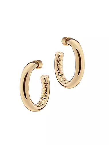 Jennifer 10K-Gold-Plated Mini Hoop Earrings