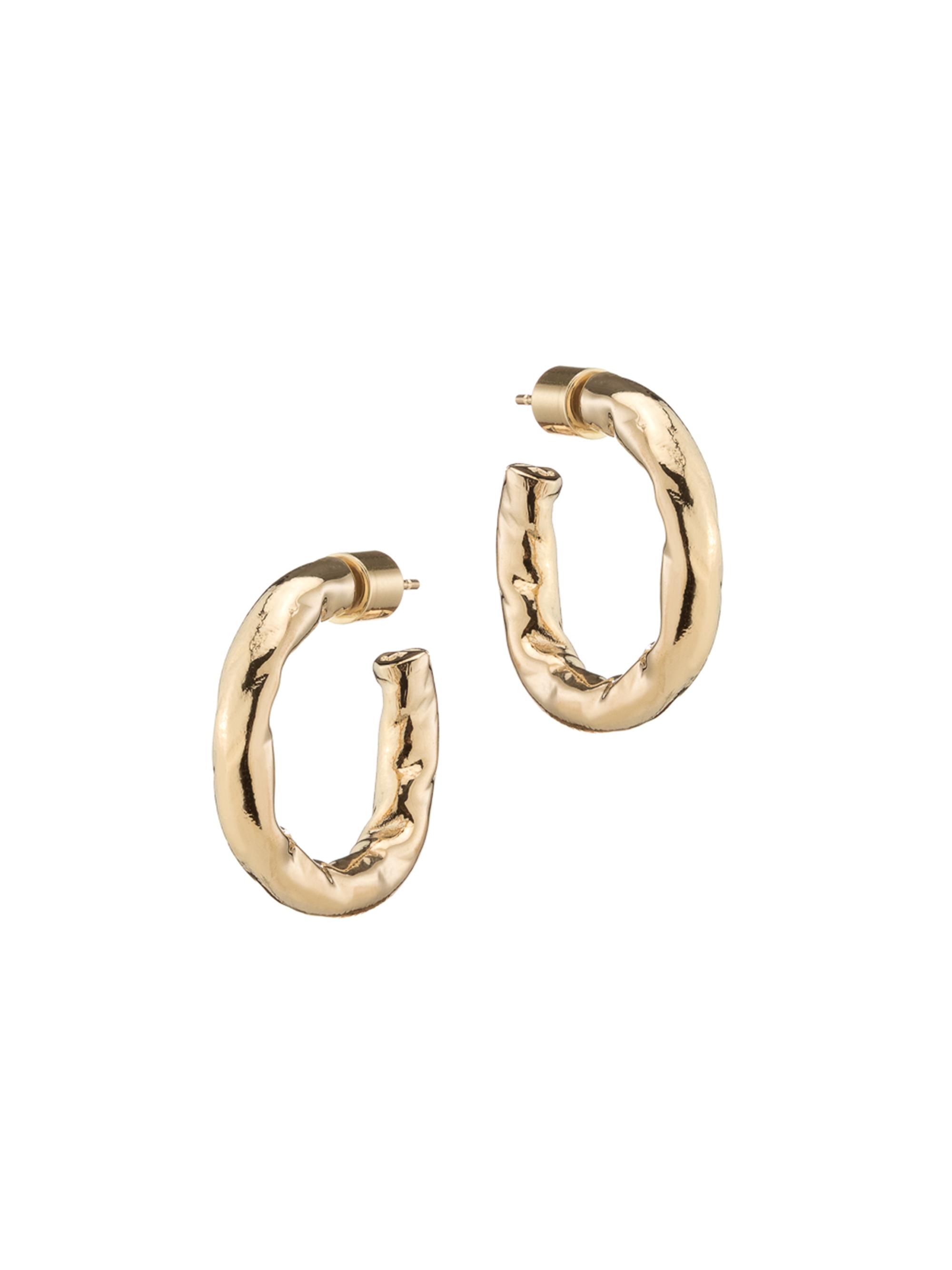 Jennifer Fisher Women's Hailey 10K-Gold-Plated Oval Huggie Hoop Earrings - Yellow Gold