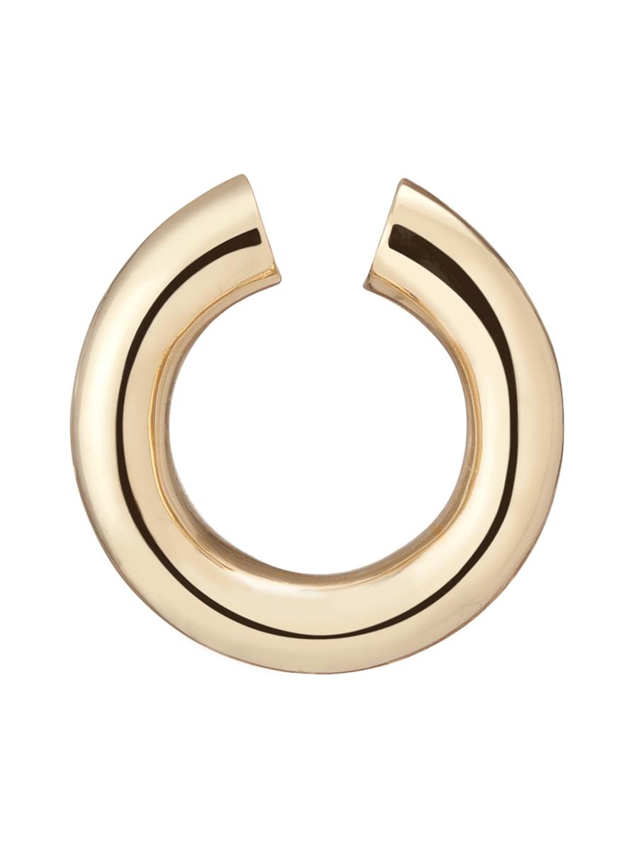 【Jennifer Fisher】 Samiraベビー 10kt gold-platedフープイヤ Samira Baby 10kt gold-plated hoop earrings in gold