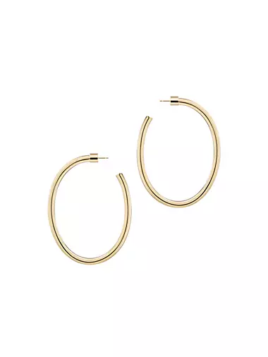 Law 10K-Gold-Plated Petite Hoop Earrings