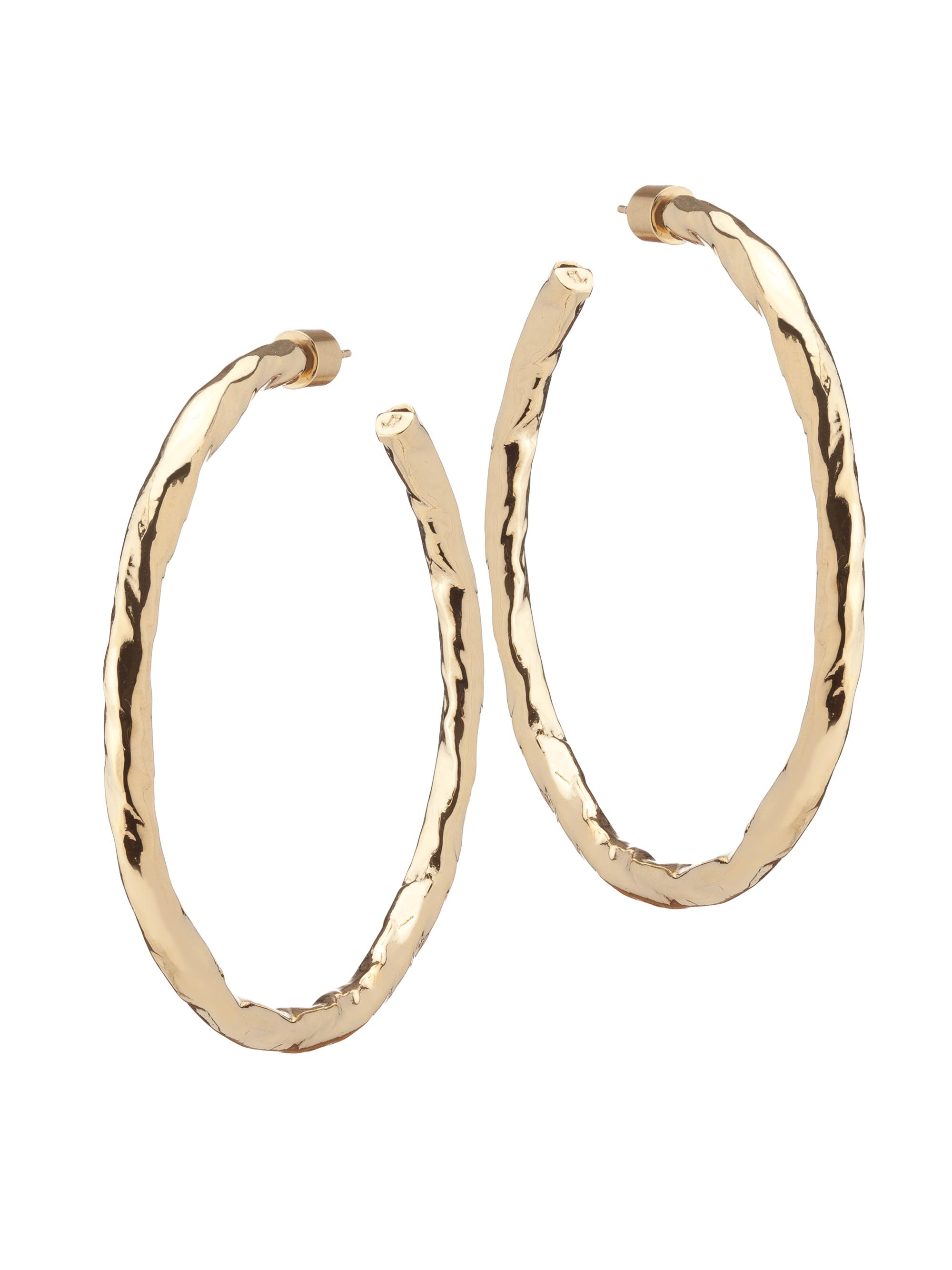 Jennifer Fisher Women's Hailey 10K-Gold-Plated Hoop Earrings - Yellow Gold