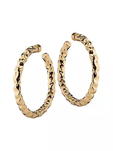 Maeve 10K-Gold-Plated Petite Hoop Earrings