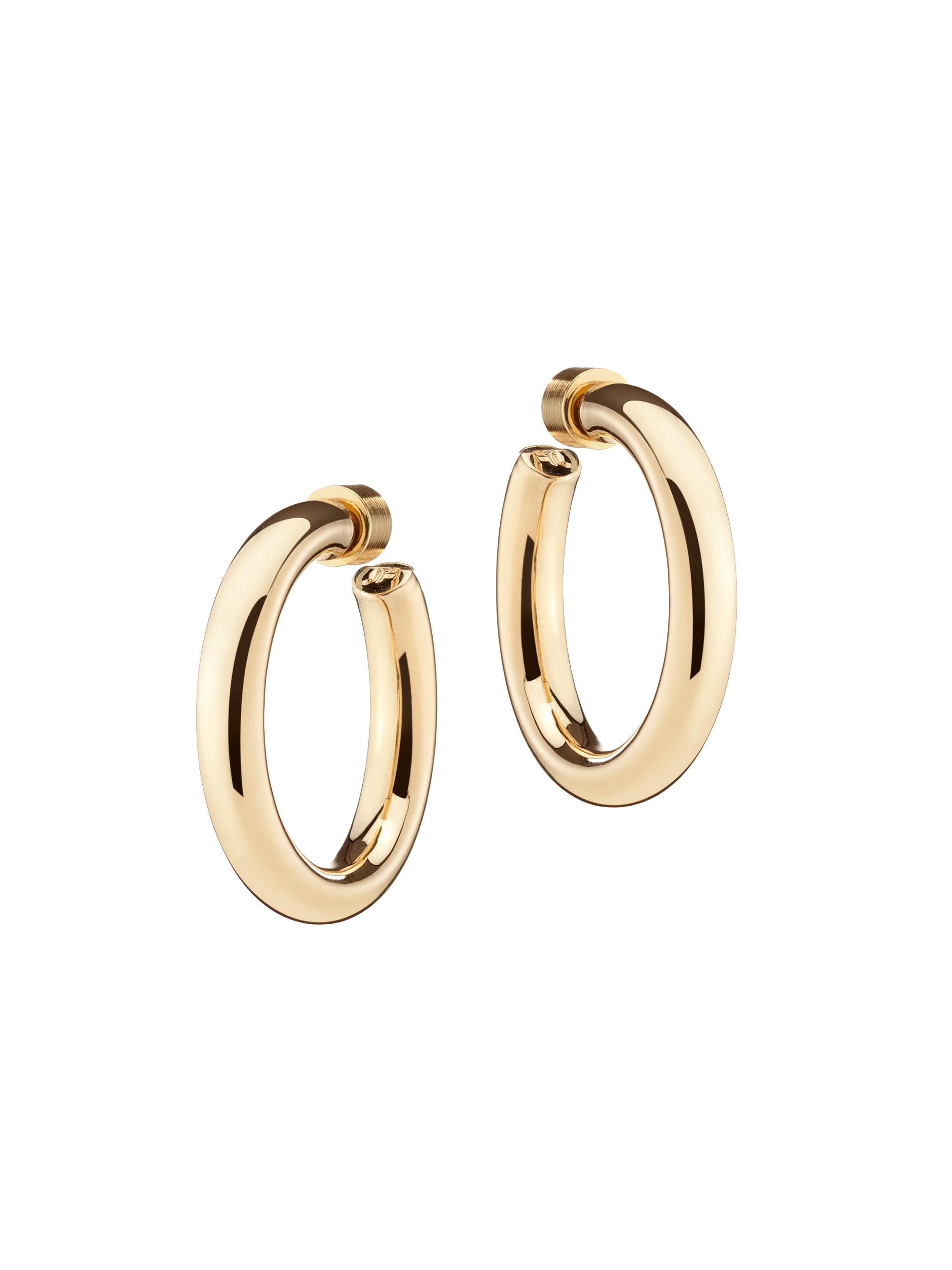 Jennifer Fisher Women's Natasha 10K-Gold-Plated Mini Hoop Earrings - Yellow Gold