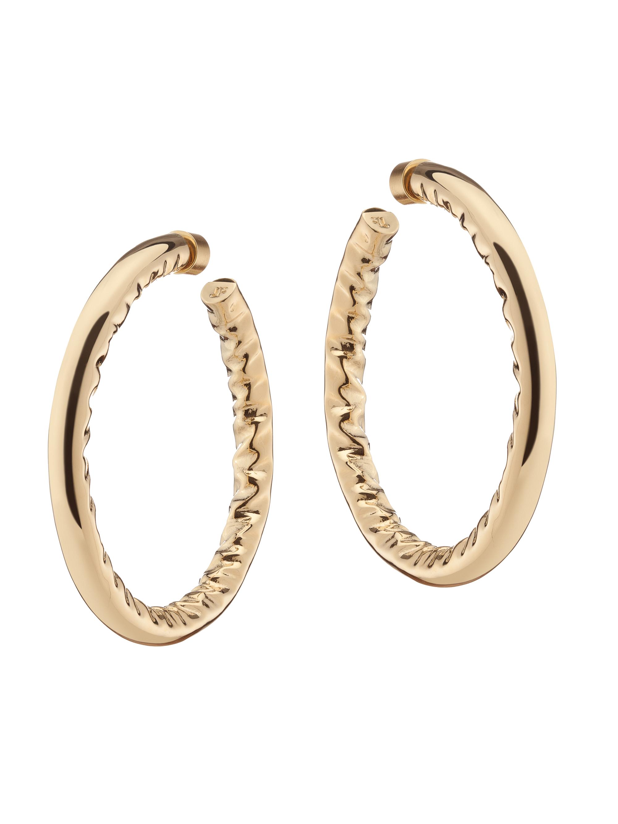 Jennifer Fisher Women's Jennifer 10K-Gold-Plated Hoop Earrings - Yellow Gold