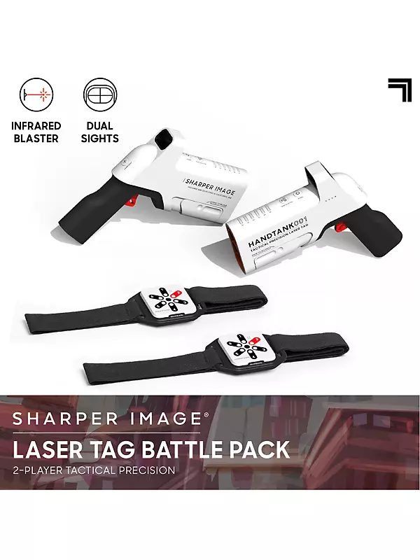 Sharper Image Laser Tag Handtank Starter Set White