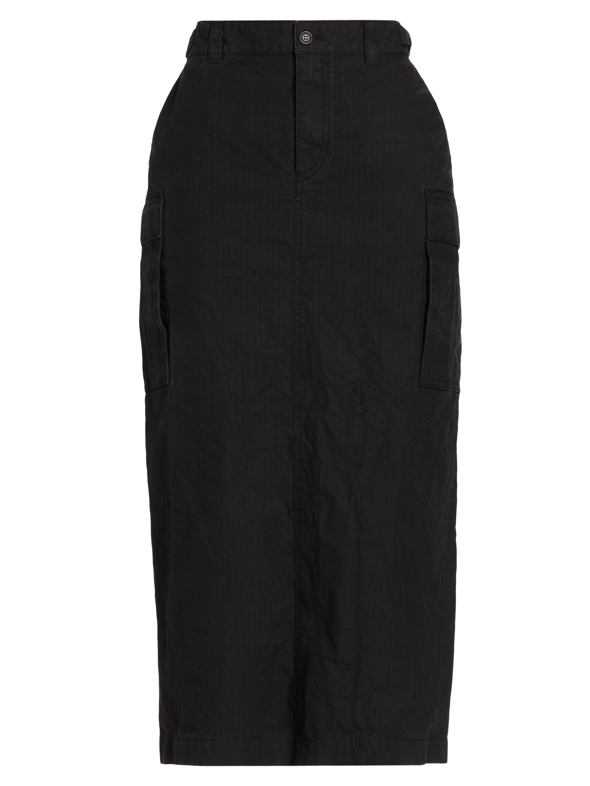 WARDROBE.NYC Women's Cargo Midi-Skirt - Black