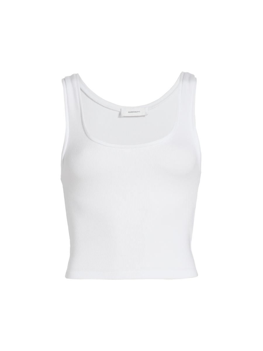 トップス Saturdays NYC / Erica Knit Tank / S ZESICA One Shoulder Sleeveless Cut Out Ribbed Knit Tank Top