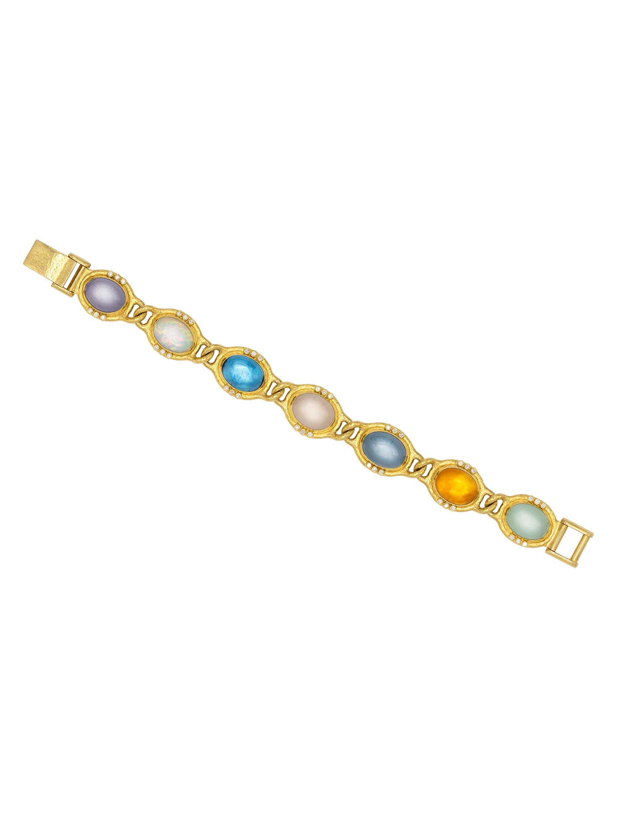 Gurhan Women's Rune 24K Yellow Gold & Multi-Gemstone Bracelet