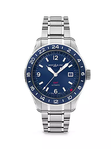 1858 GMT Stainless Steel Watch