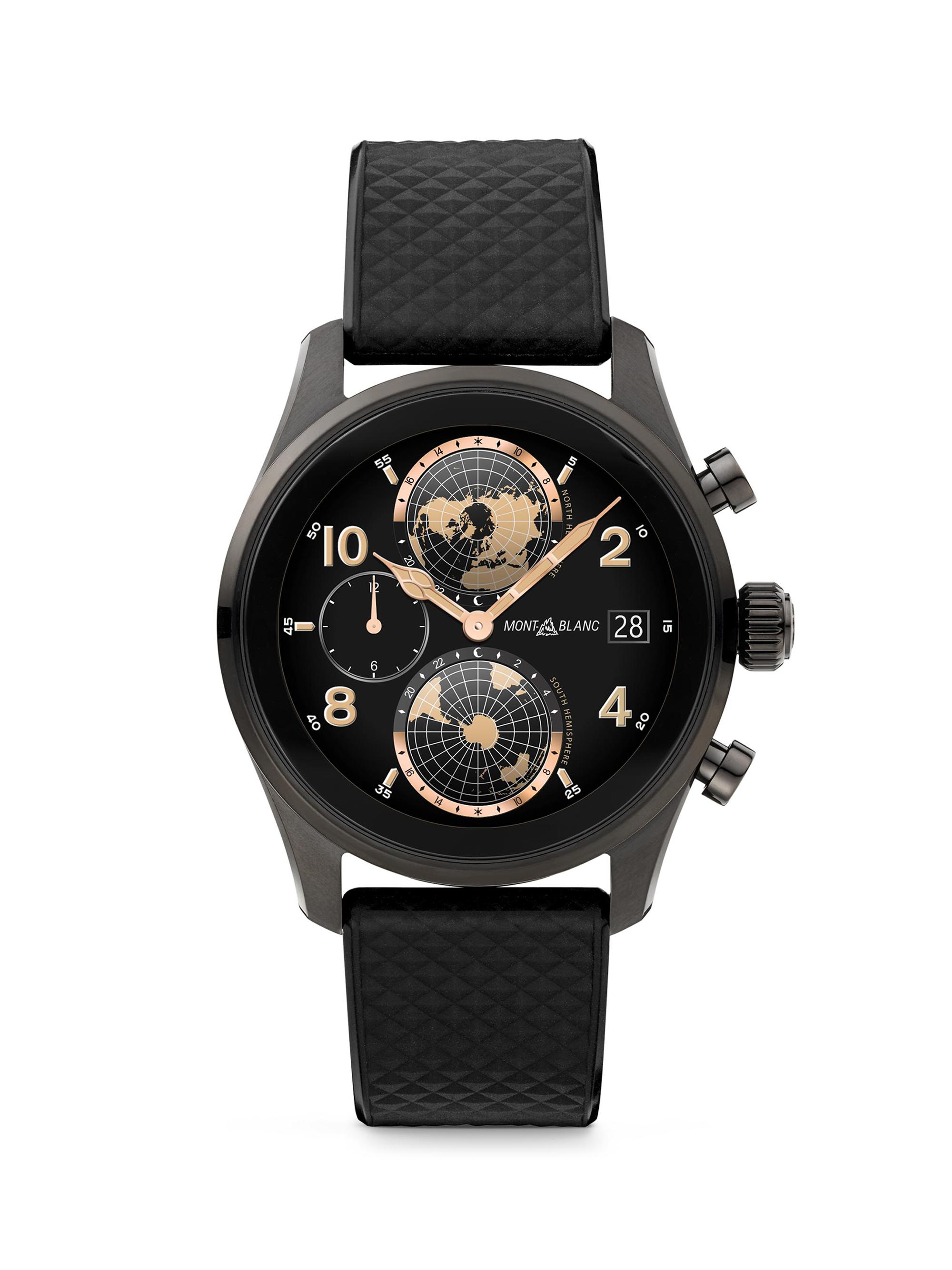 Montblanc Men's Summit 3 Titanium & Rubber Smartwatch - Black