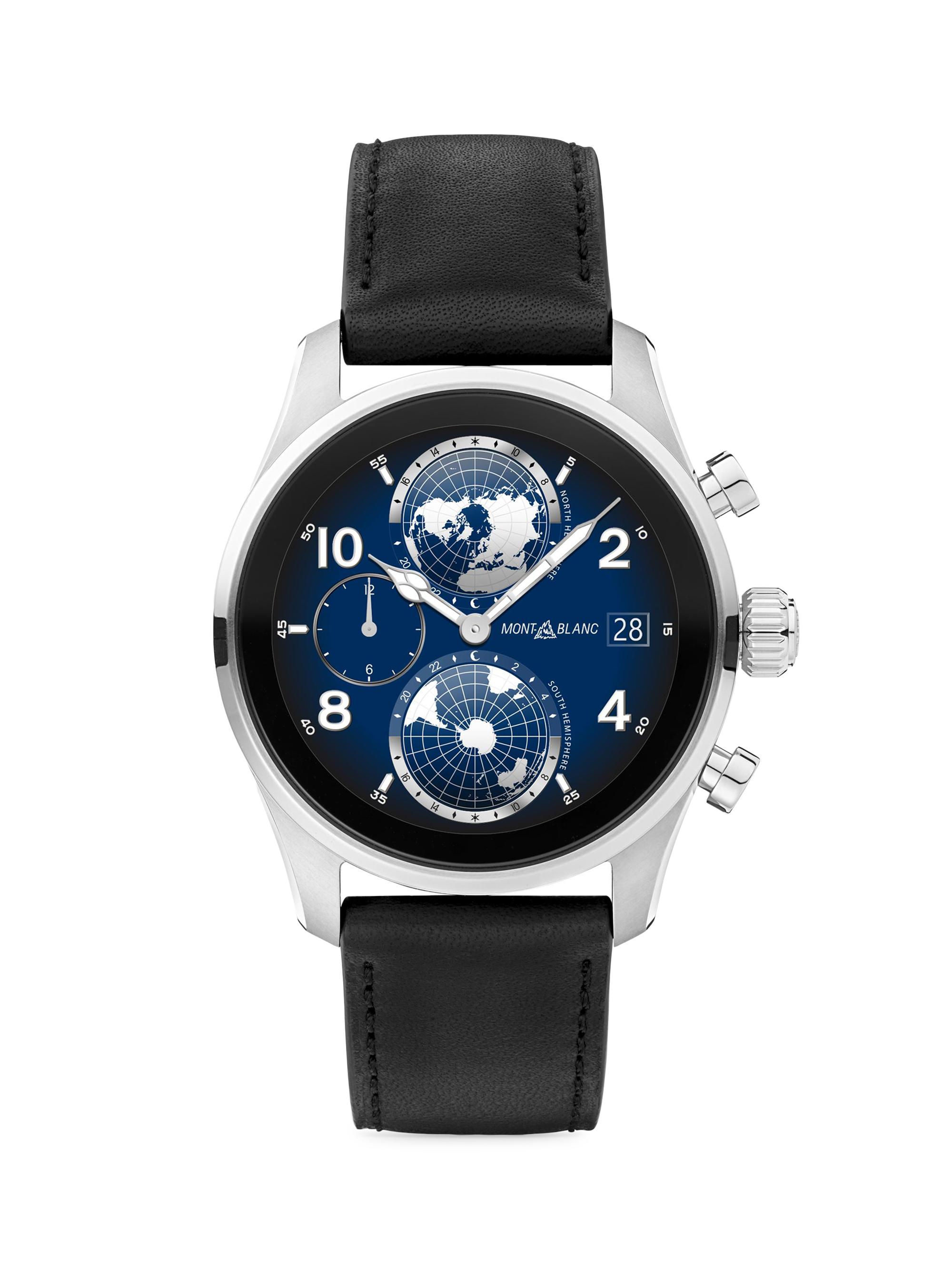 Montblanc Summit 3 Titanium, Rubber & Leather Smartwatch | Saks
