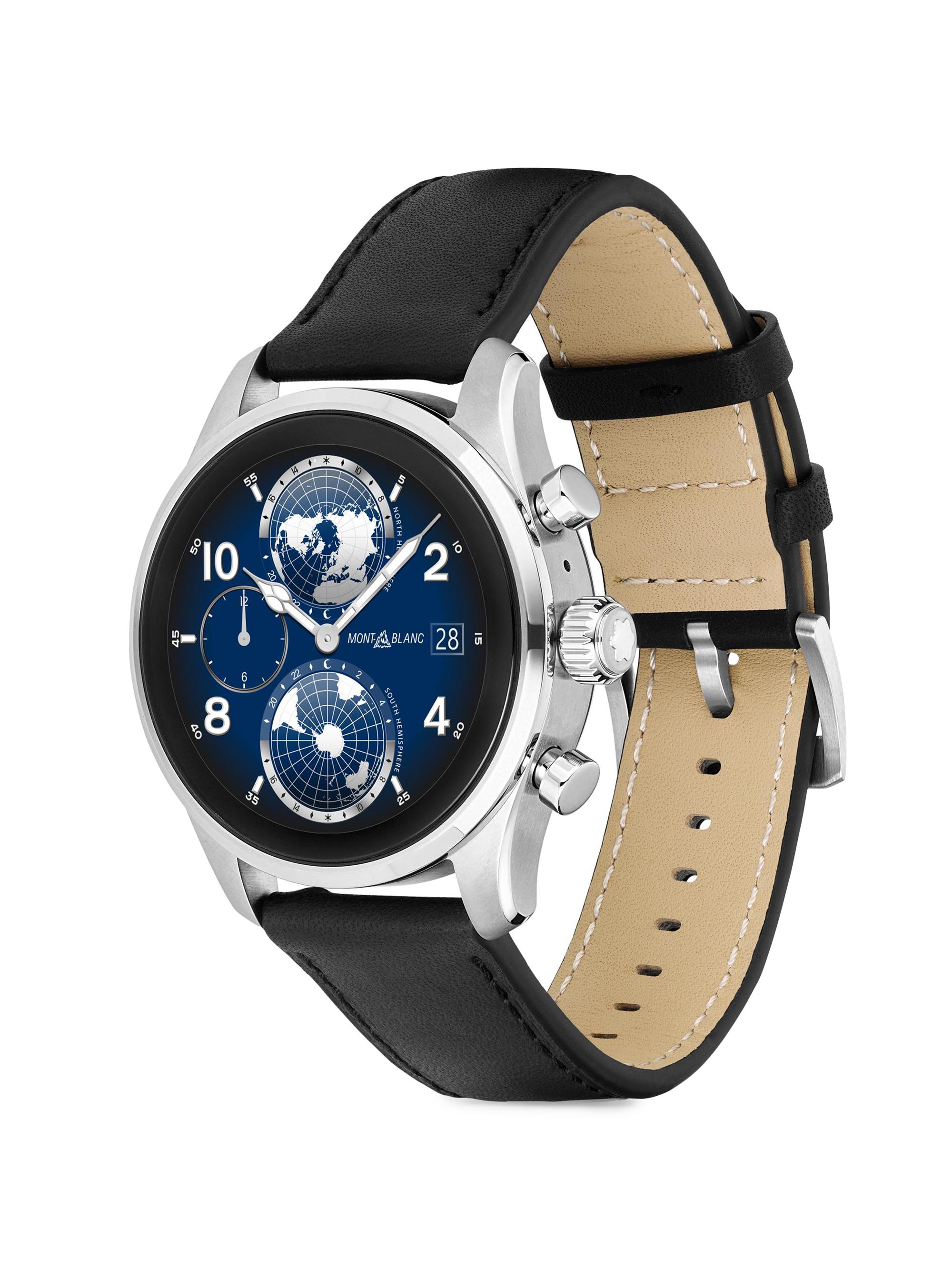 Montblanc Summit 3 Titanium, Rubber & Leather Smartwatch | Saks