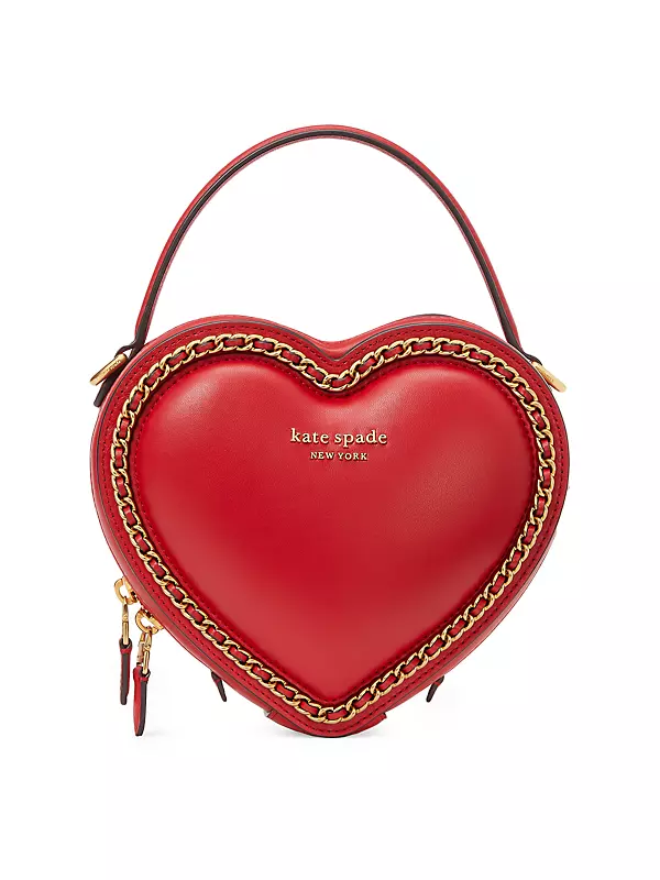 kate spade new york amour 3d heart leather crossbody bag