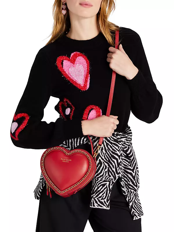 Kate spade heart shape tweed bag  Tweed bag, Kate spade heart, Bags