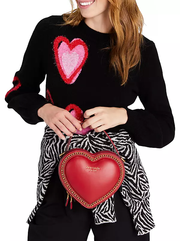 Vegan Leather Heart Crossbody Bag Mini Heart Crossbody Bag 
