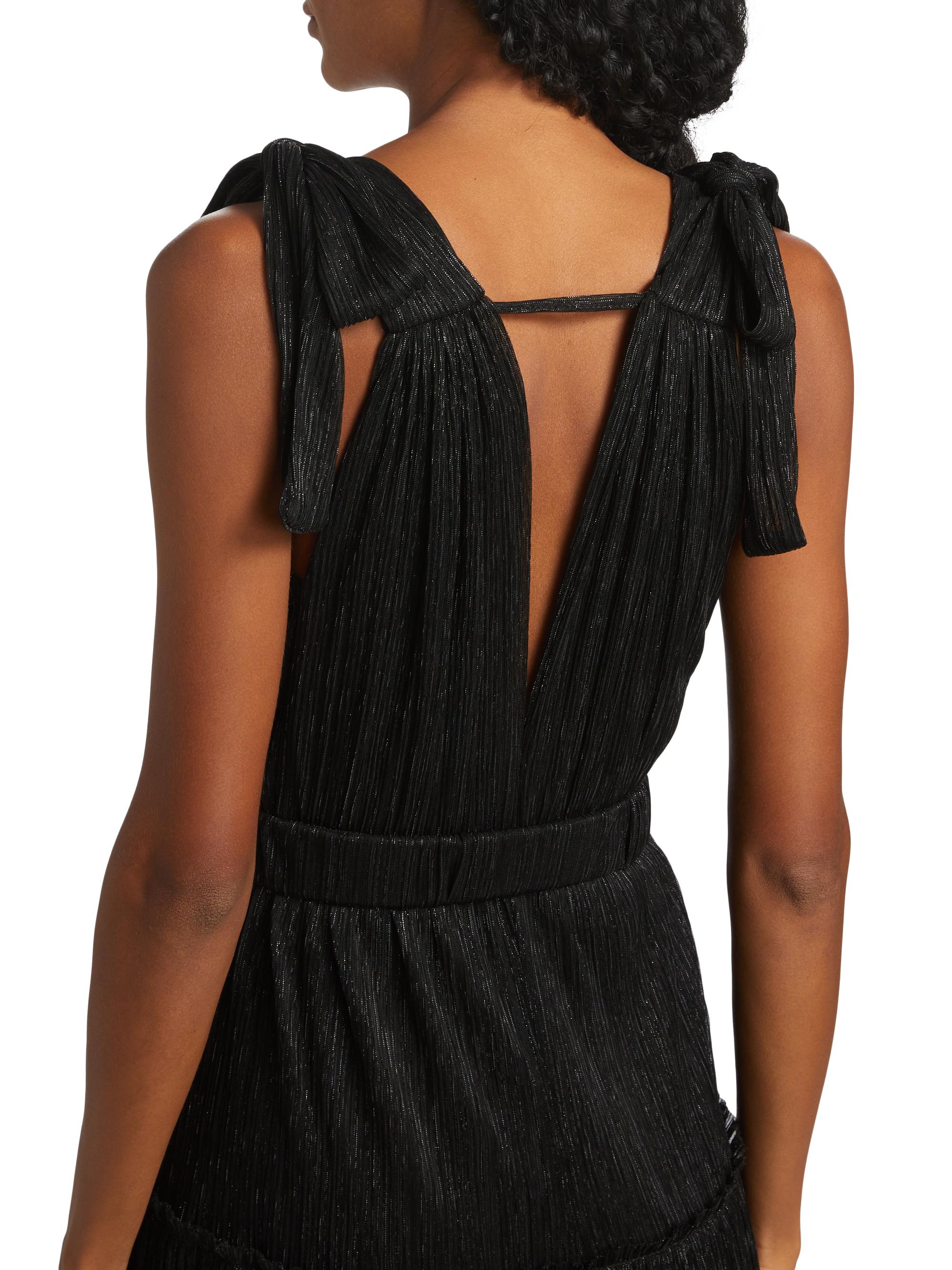 Sabina Musáyev Helena Metallic Tiered Maxi Dress | Saks Fifth Avenue