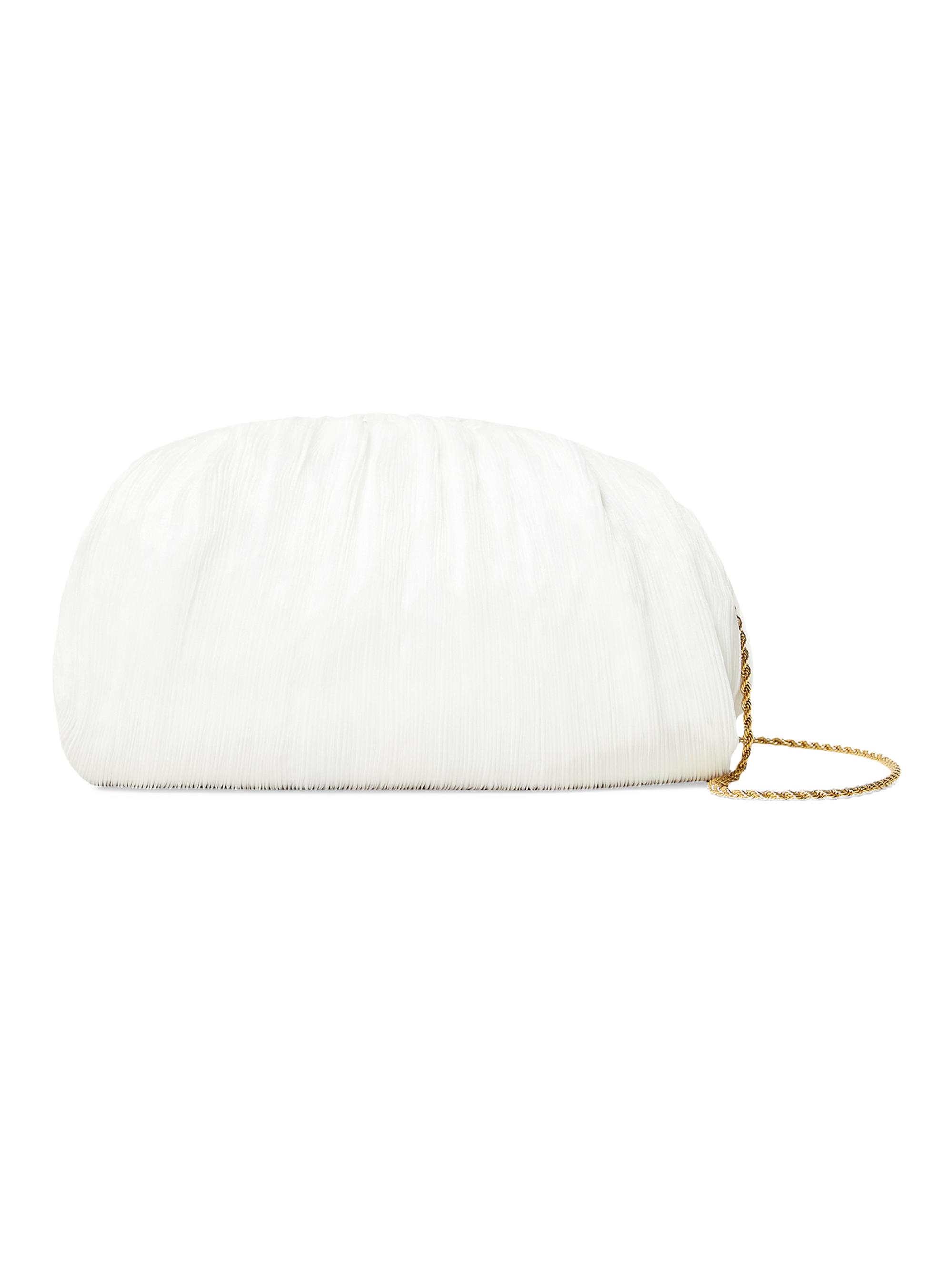 Loeffler Randall Women's Bailey Pleated Frame Clutch - Pearl