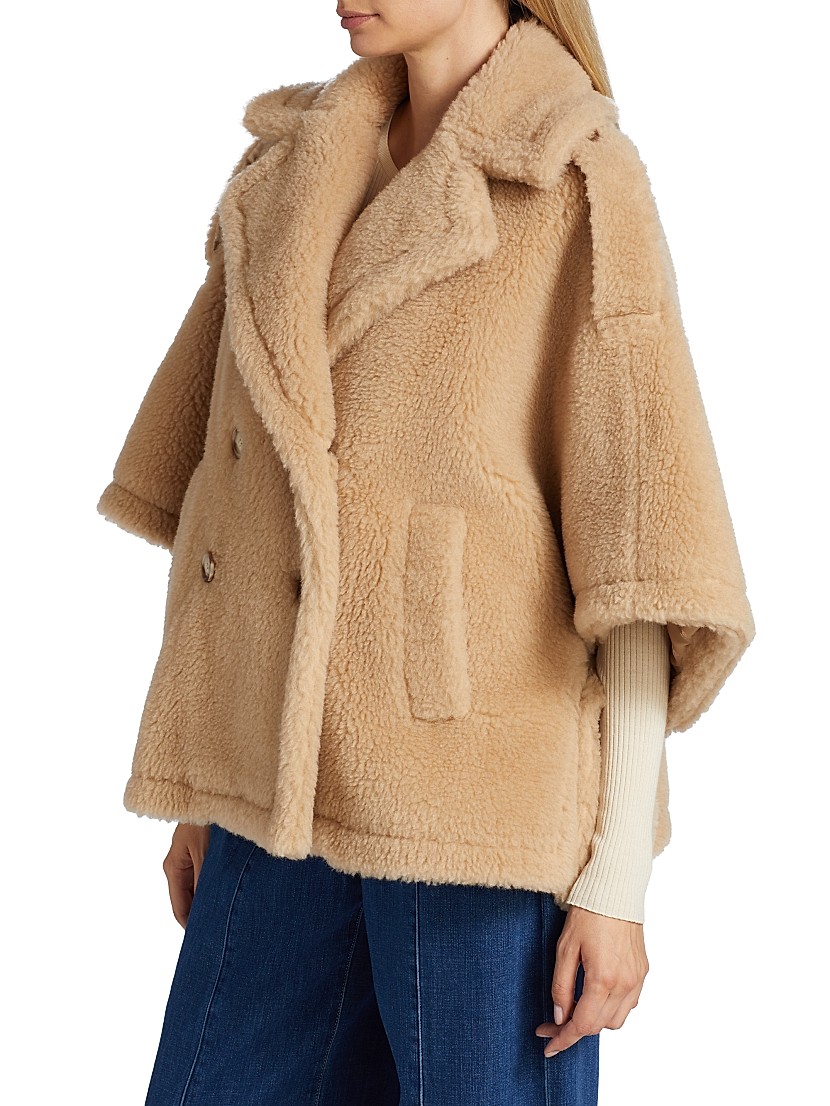 Shop Max Mara Adesso Teddy Cape | Saks Fifth Avenue Shop Max Mara Adesso Teddy Cape | Saks Fifth Avenue