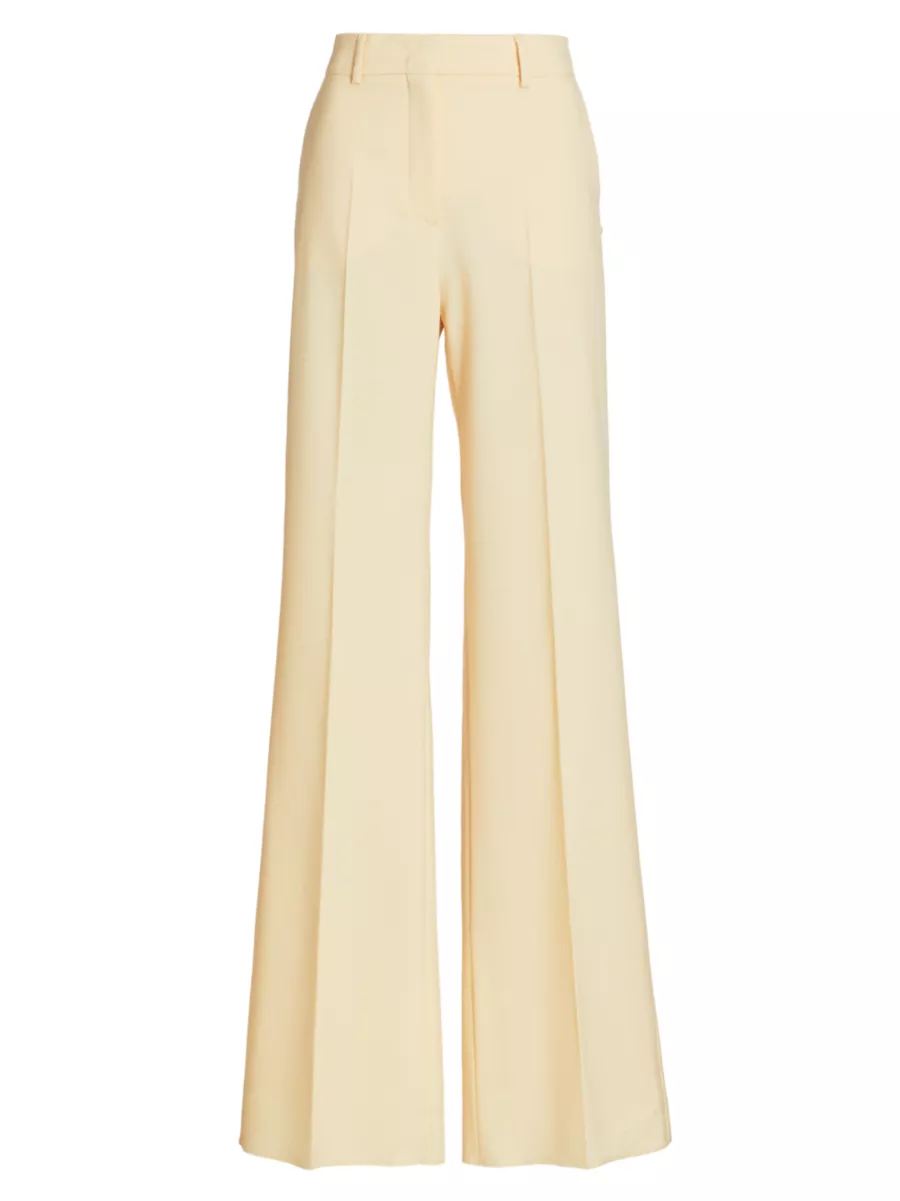 Shop Sportmax Oxalis Wide-Leg Wool Trousers | Saks Fifth Avenue