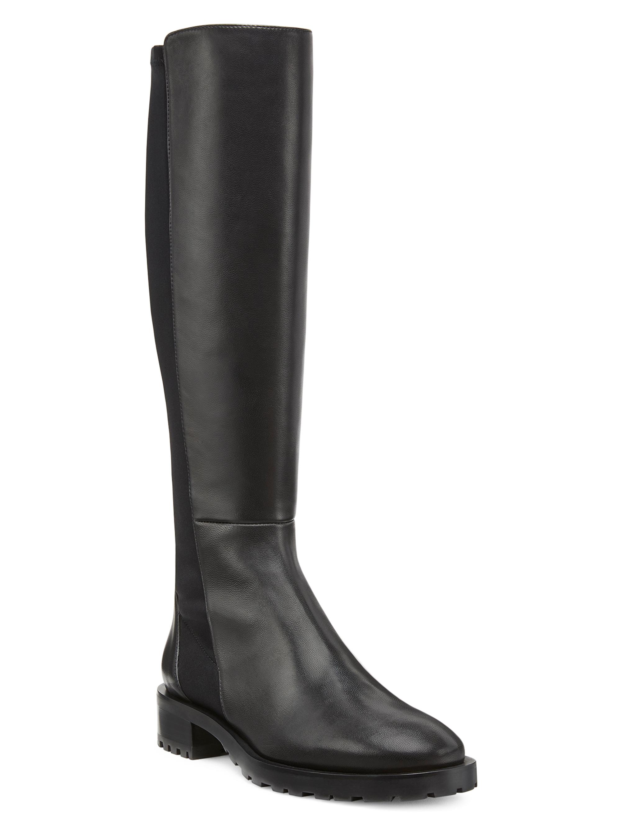 Stuart Weitzman 5050 Stretch-Leather Knee-High Boots | Saks