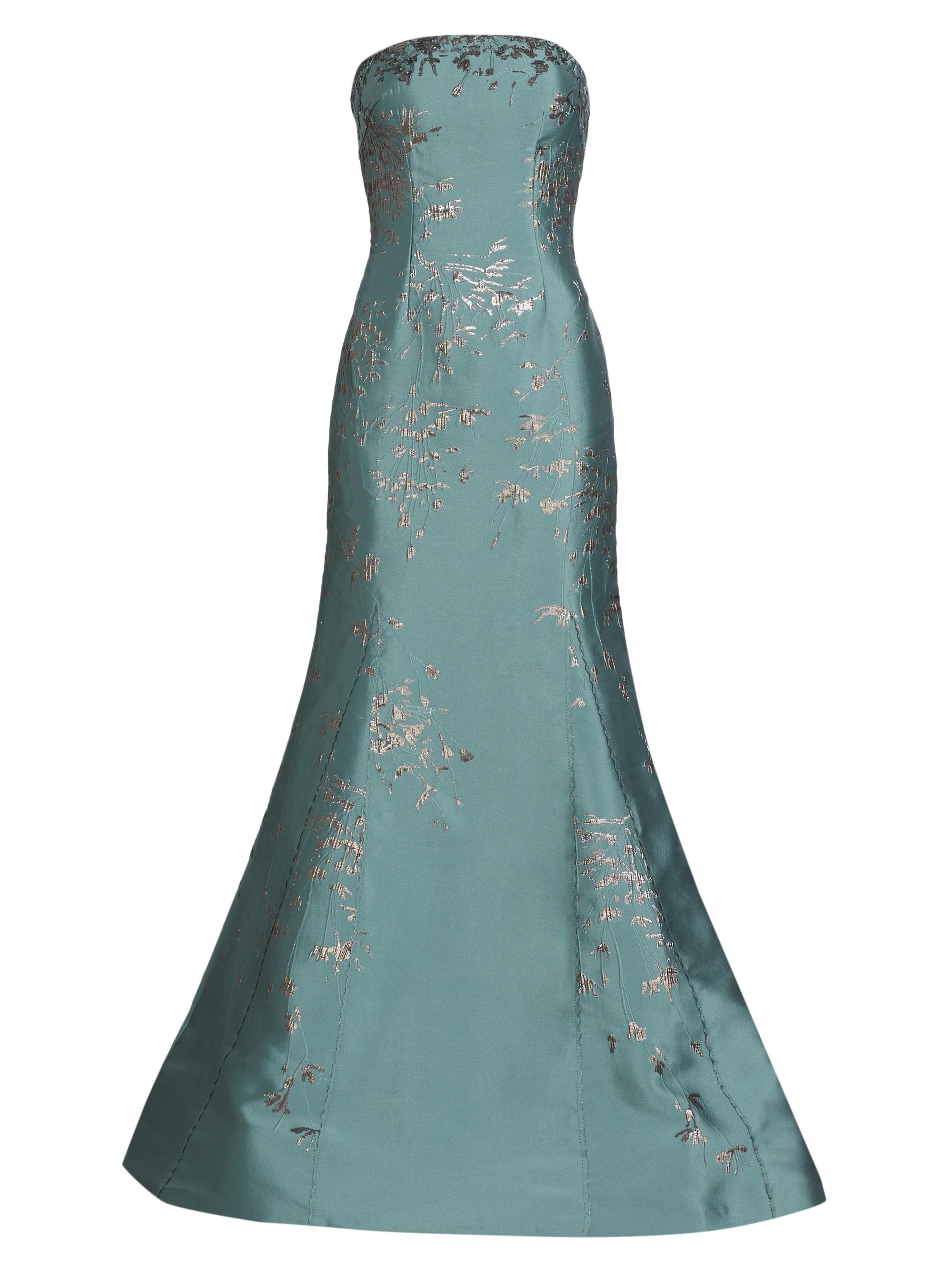 Rene Ruiz Collection Women's Embroidered Floor-Length Gown - Sage Copper