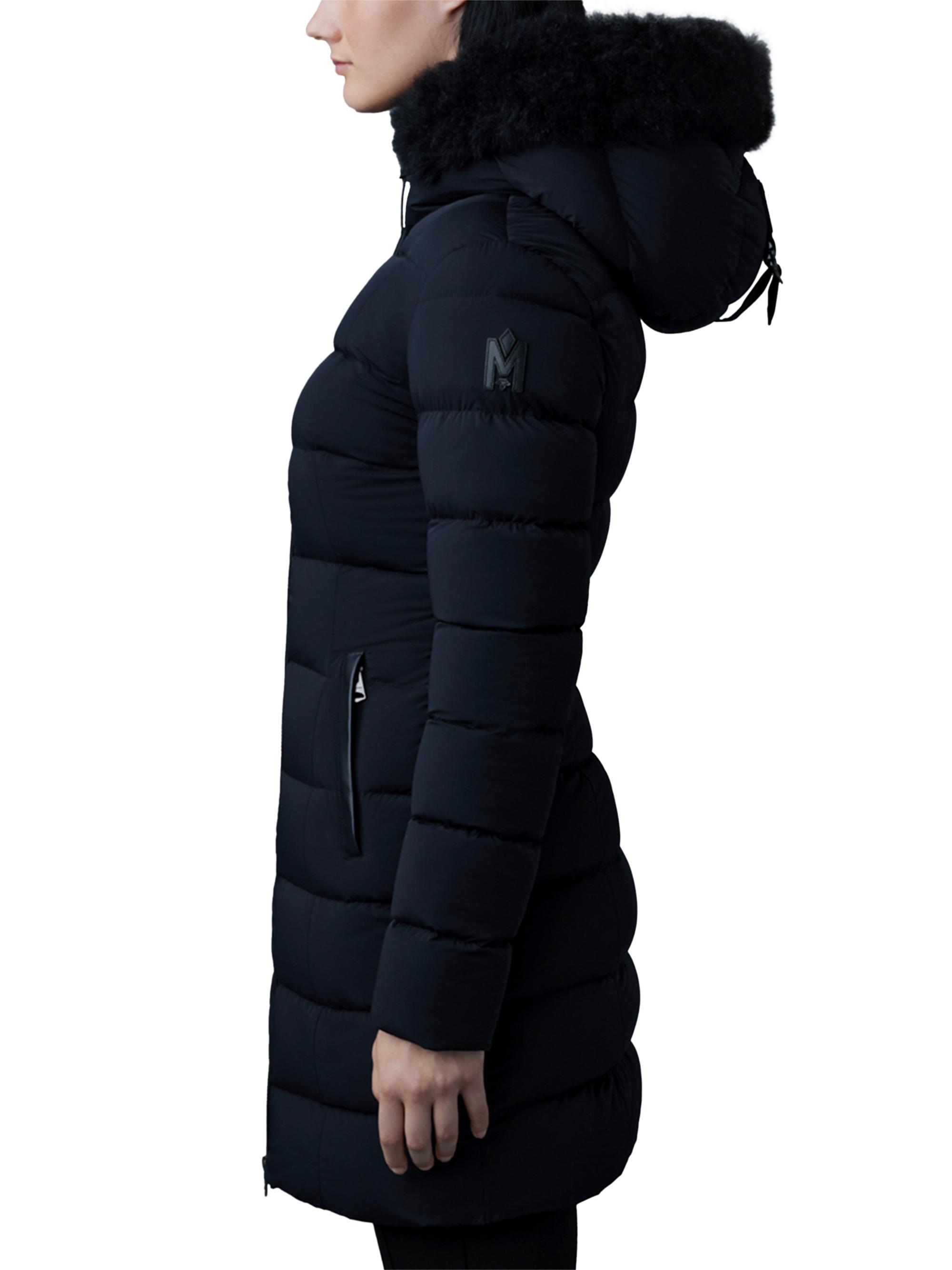 Mackage Calla Shearling-Embellished Down Coat | Saks Fifth Avenue