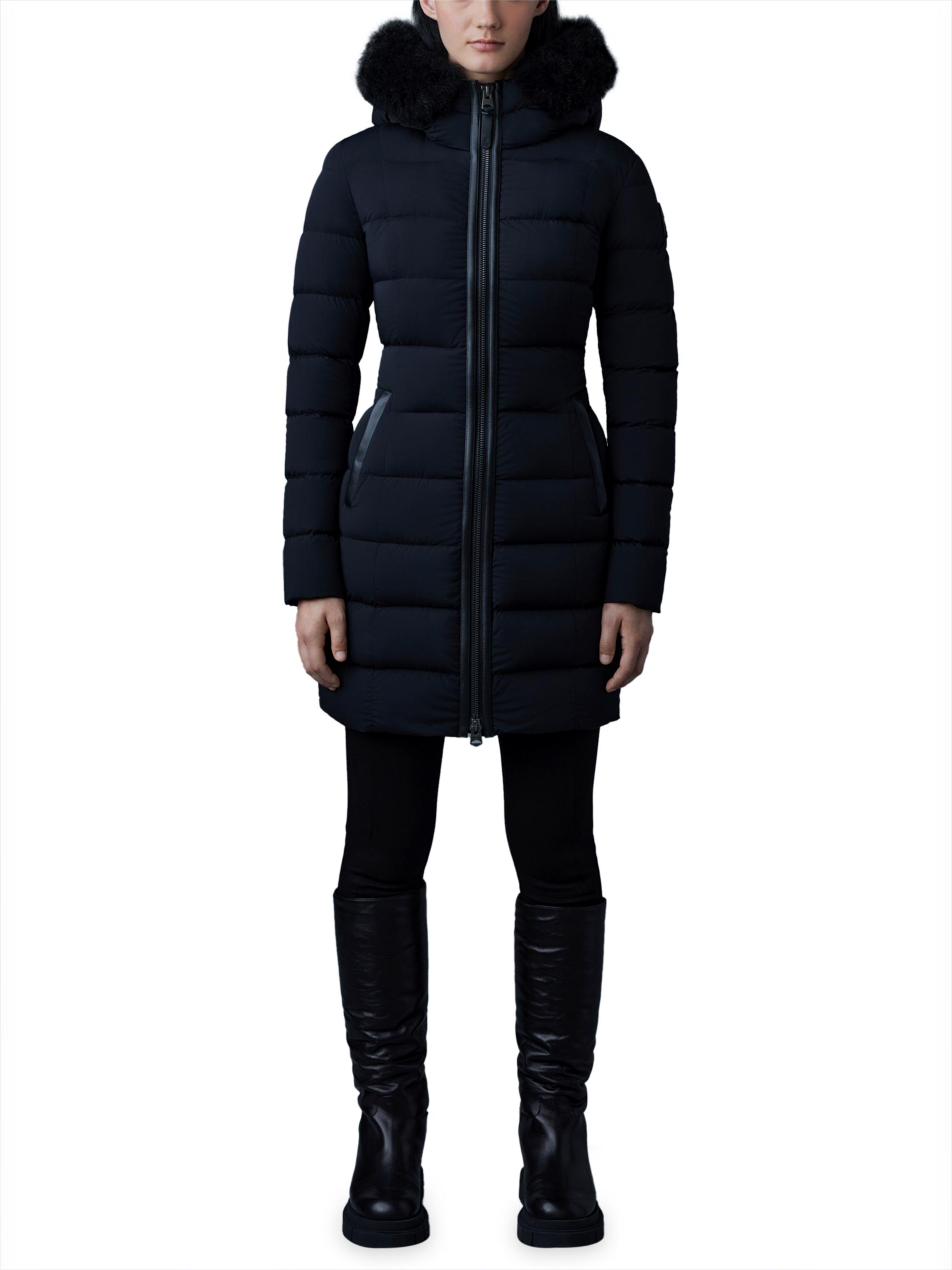 Mackage Calla Shearling-Embellished Down Coat | Saks Fifth Avenue