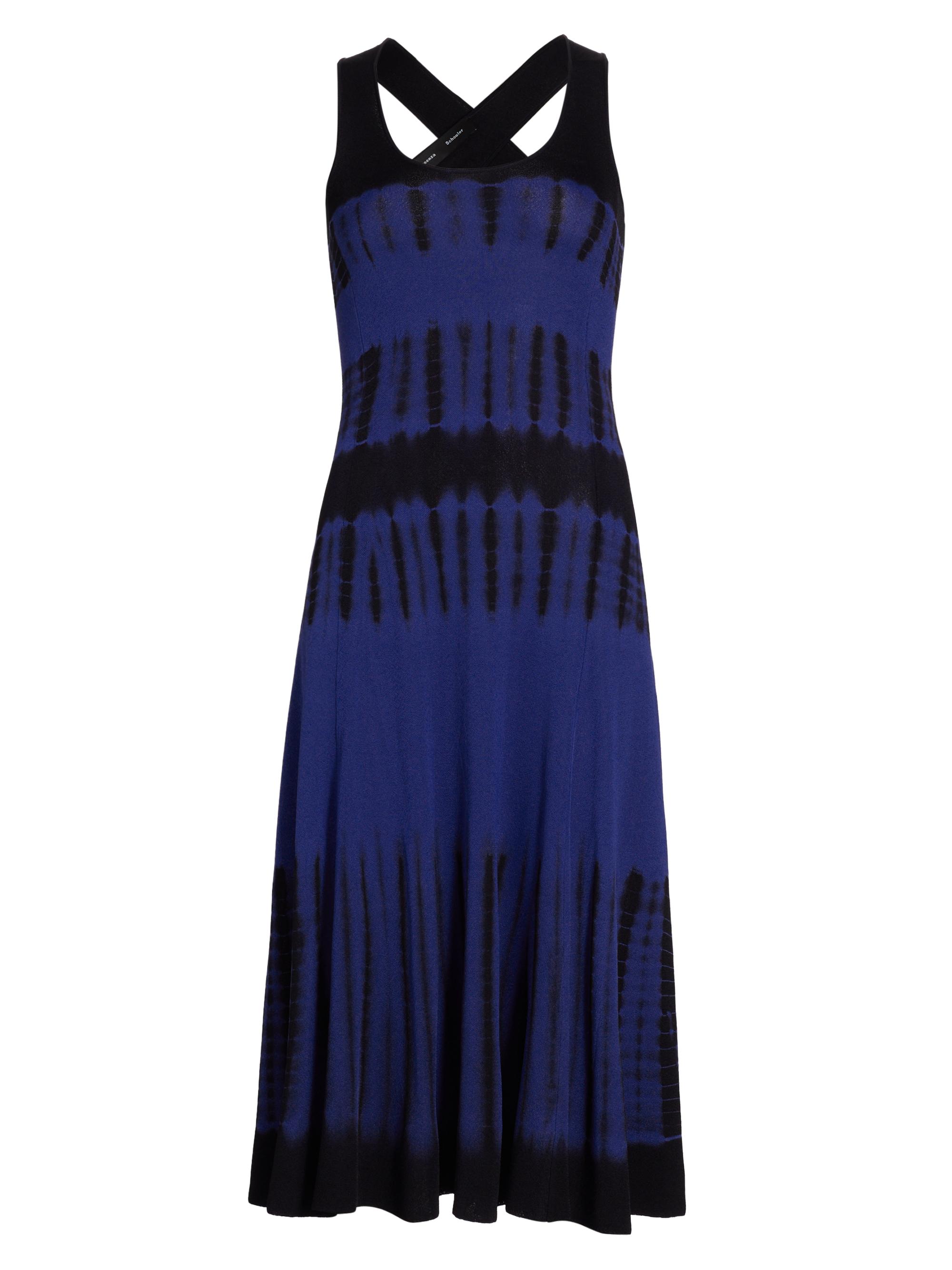 Proenza Schouler Women's Tie-Dye Knit Midi-Dress - Cobalt Multi